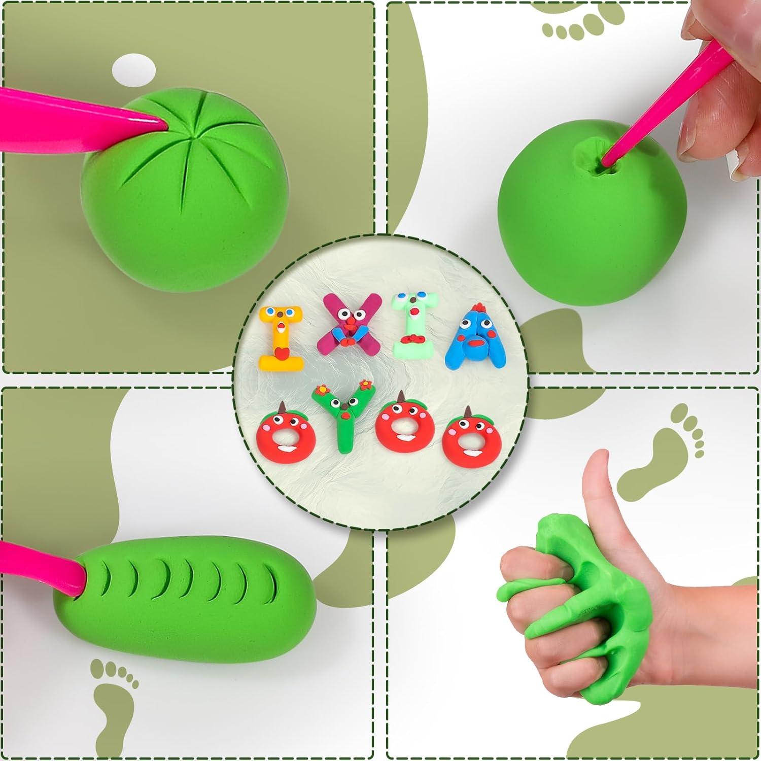 Arcilla Secada al Aire Ixiaoyoo 30 Colores para Niños