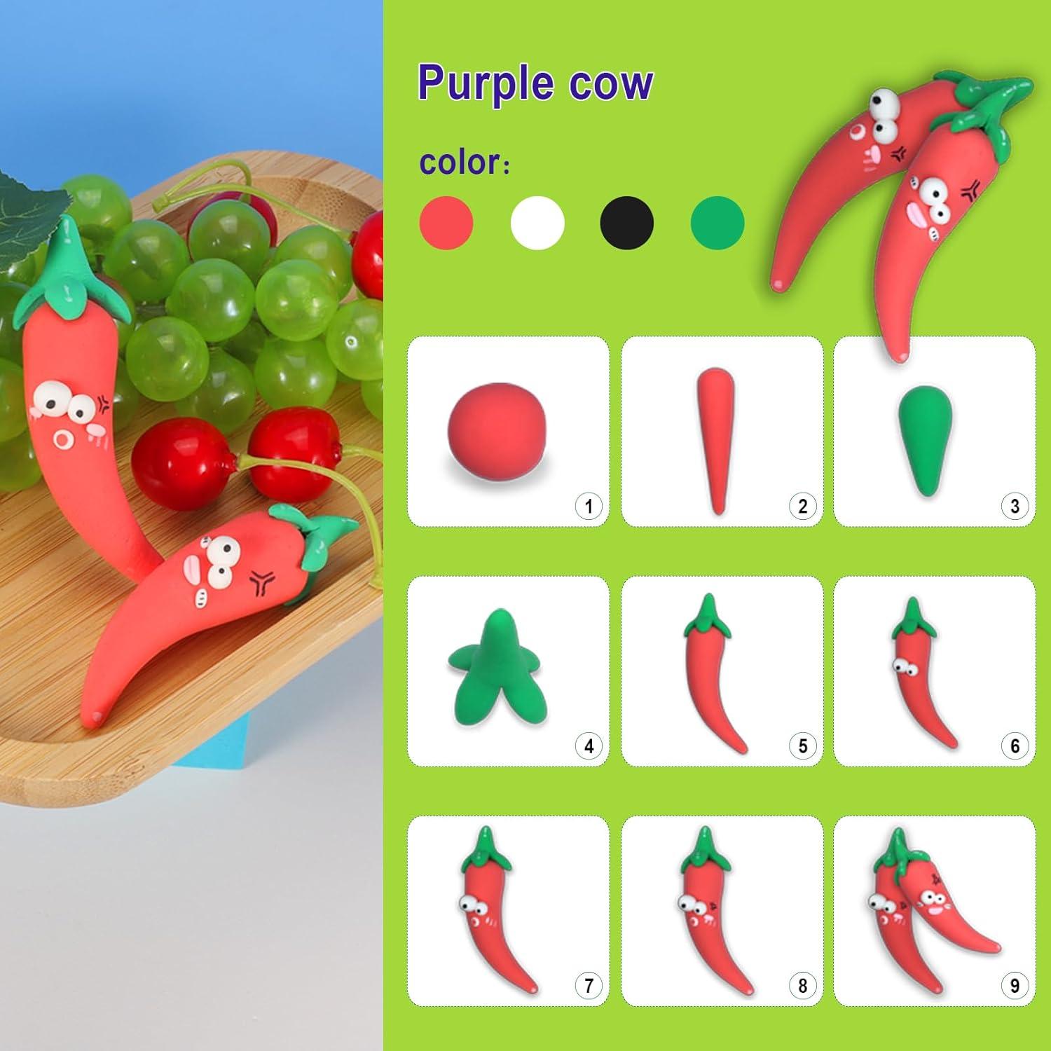 Arcilla Secada al Aire Ixiaoyoo 30 Colores para Niños