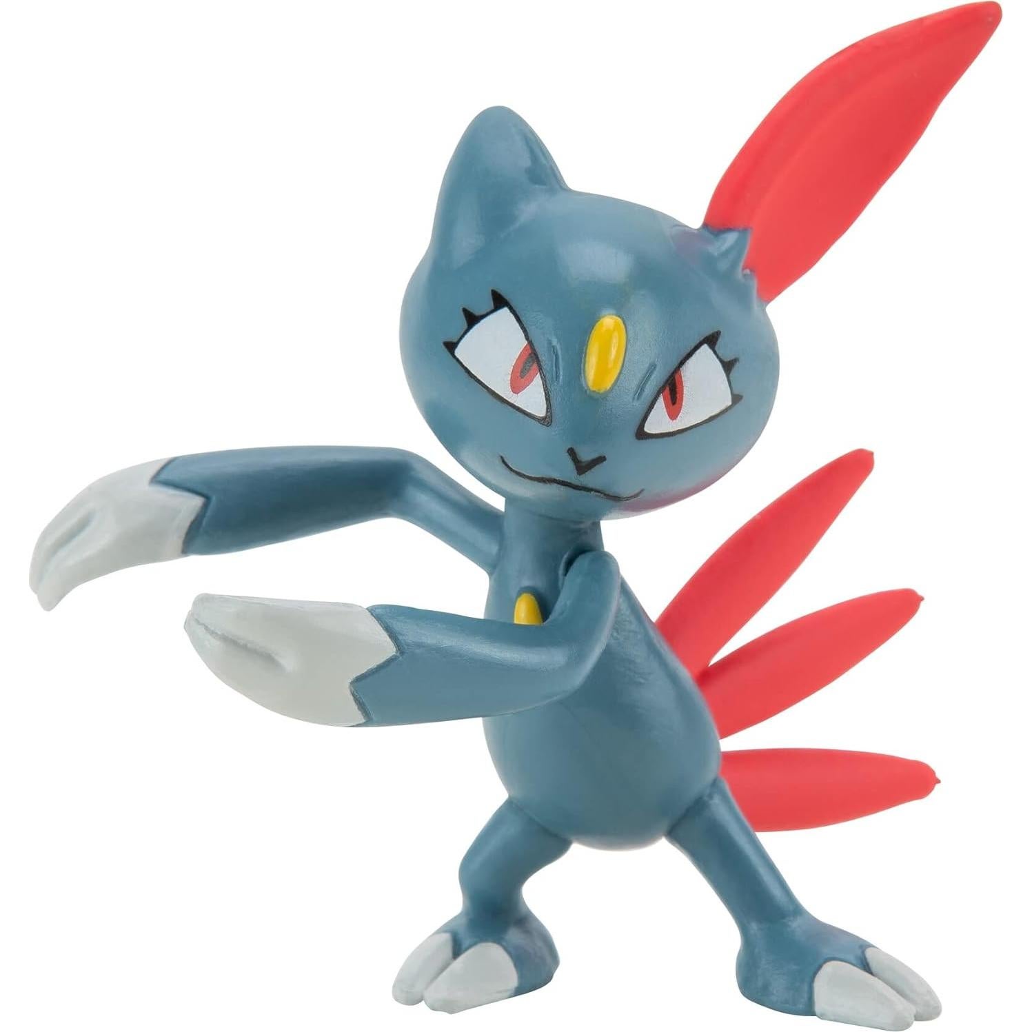 Pokemon Battle Figure Multipack (8PK: Female Pikachu, Jigglypuff #1, Rockruff, Sneasel, Abra, Ditto, Leafeon, Magikarp) W8, Black