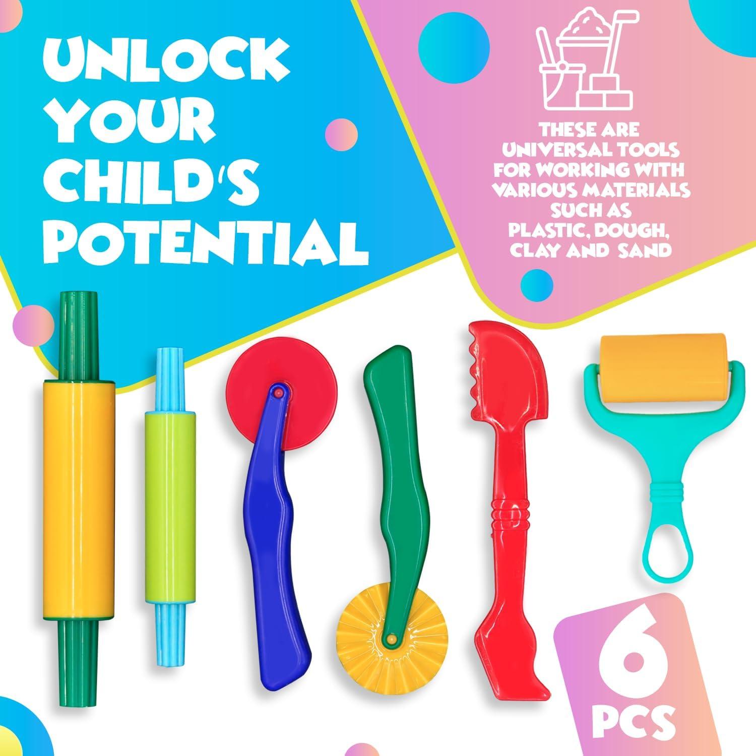 Juego de herramientas de modelado DIMROM 6 piezas no tóxicas