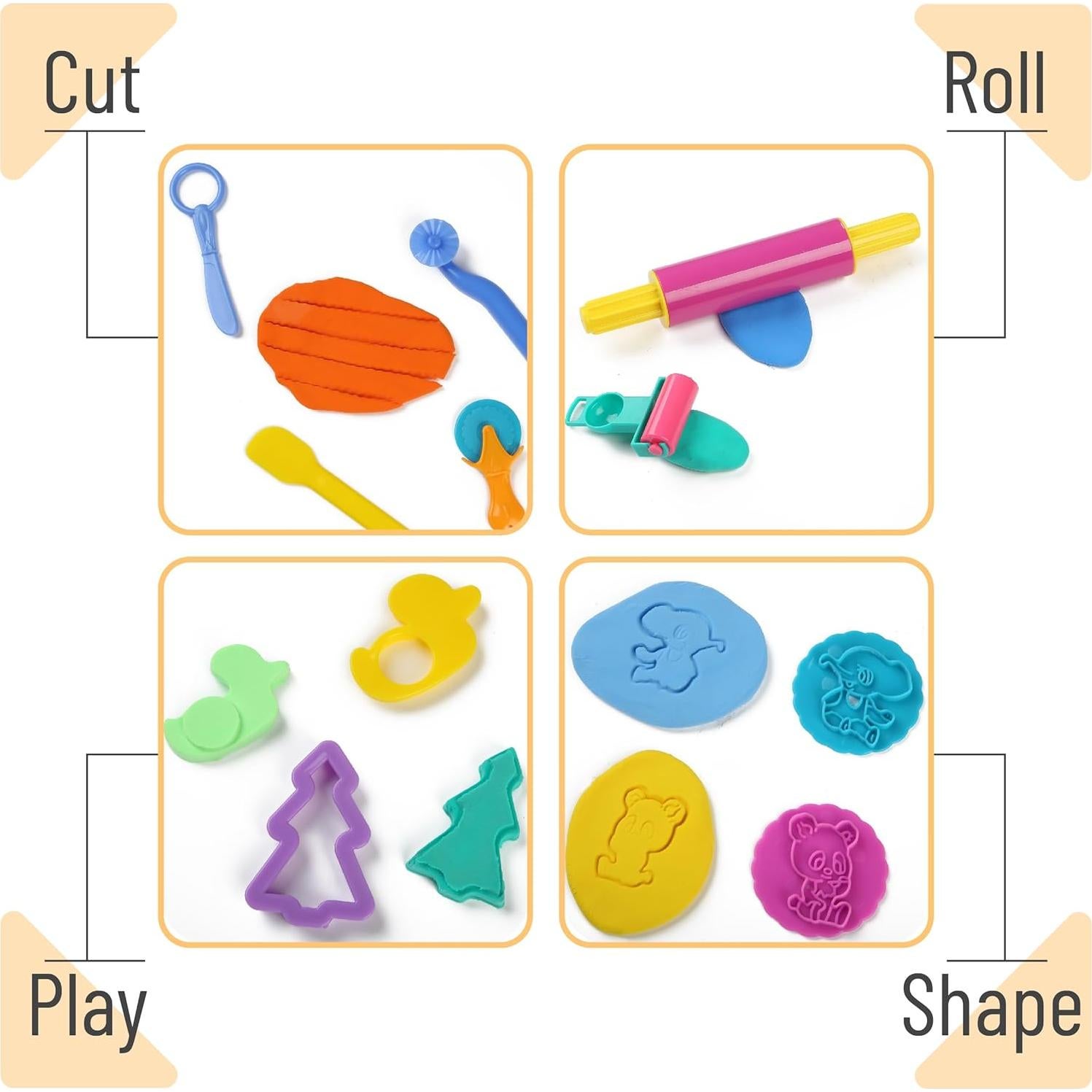 Mr. Pen Kit de Herramientas para Masa de Jugar 45 Pzs