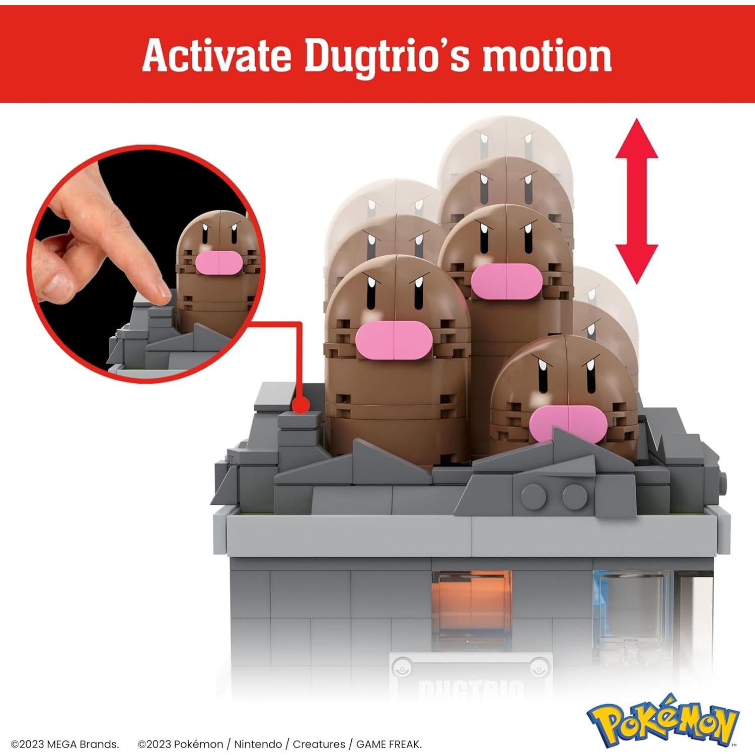 Set de Construcción Pokémon MEGA Dugtrio 350 Piezas 12,7 cm