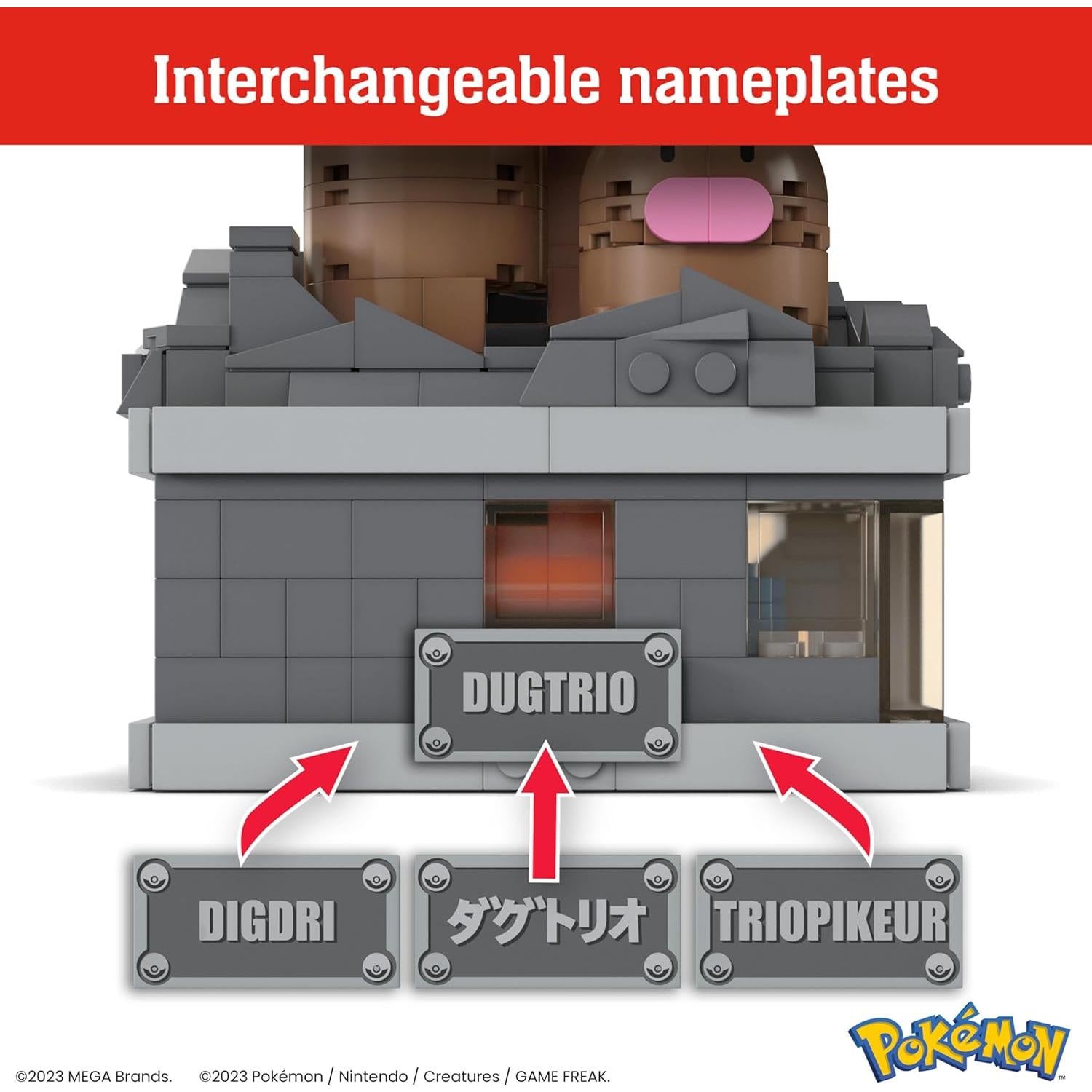 Set de Construcción Pokémon MEGA Dugtrio 350 Piezas 12,7 cm