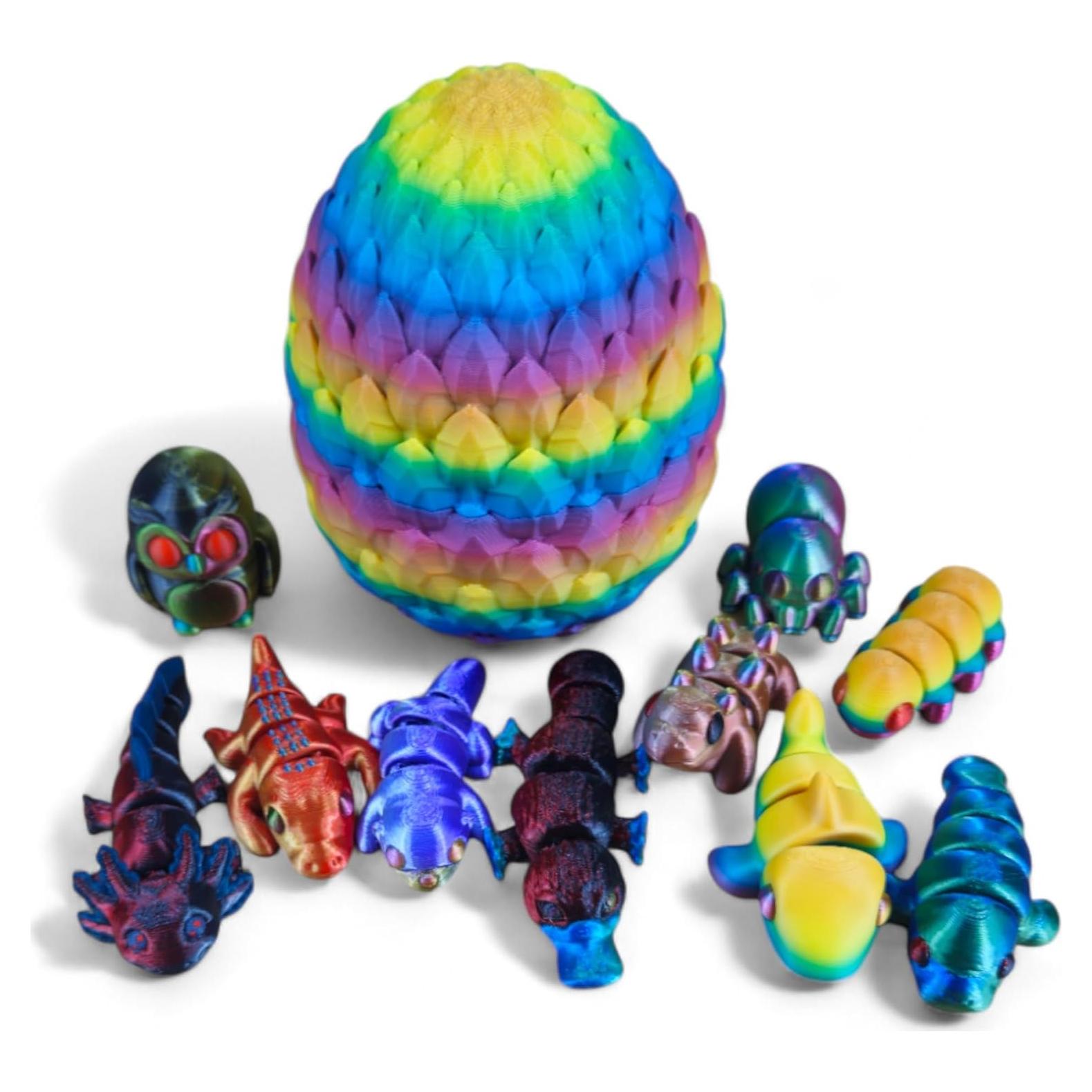 Paquete de 10 Mini Animales 3D - Figuras Articuladas