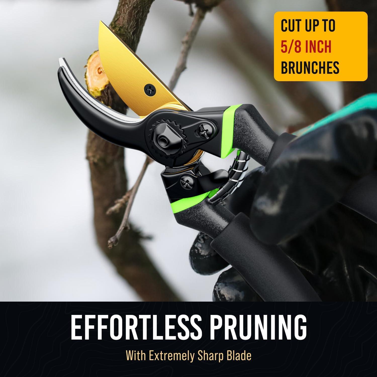 Tijeras de podar Craft911 de acero SK5 7.5 cm para jardinería