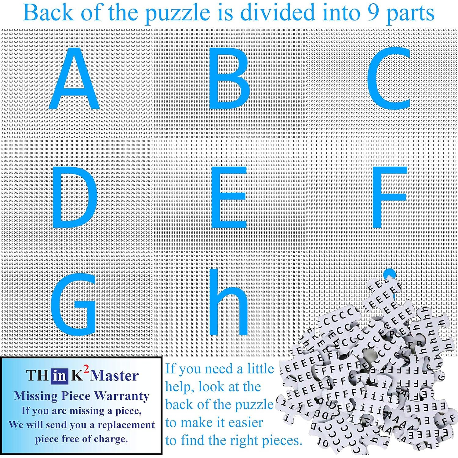 Rompecabezas Think2Master 1000 Piezas Mariposas Arcoíris 68x48cm