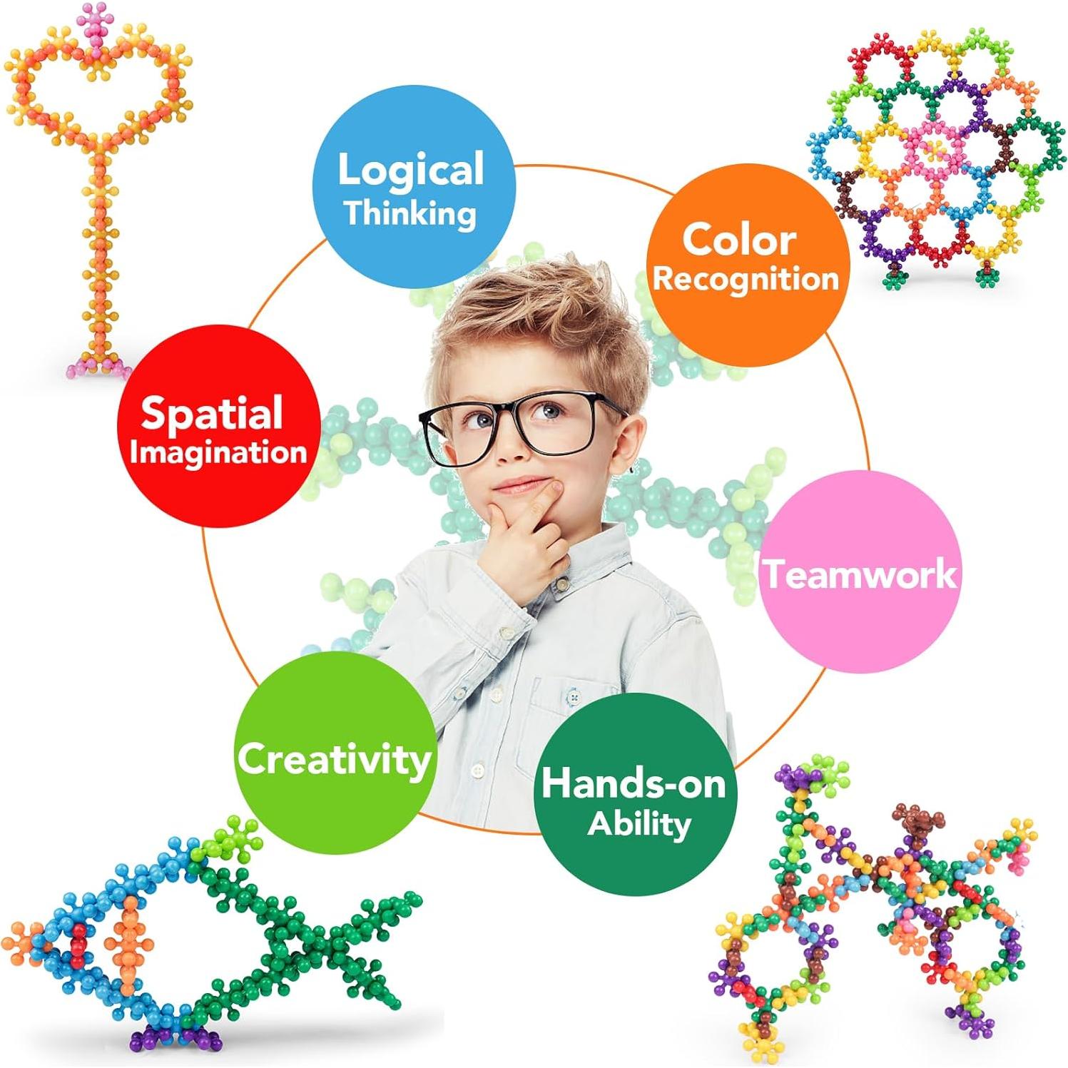 Bloques de Construcción NEOACT 200 Piezas para Niños 3+