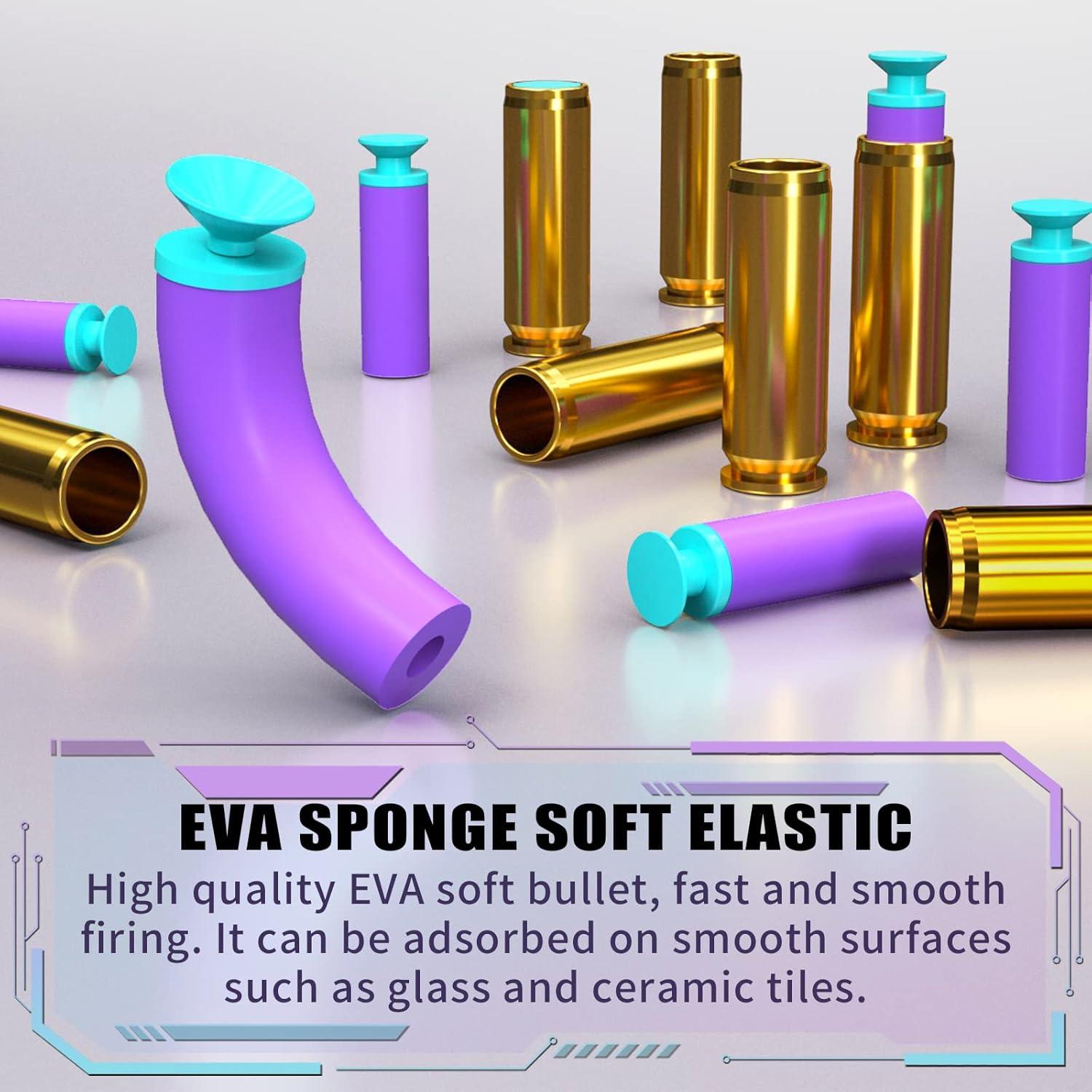 Pistola de Juguete Automática VELIYAKA con 100 Dardos y Objetivo