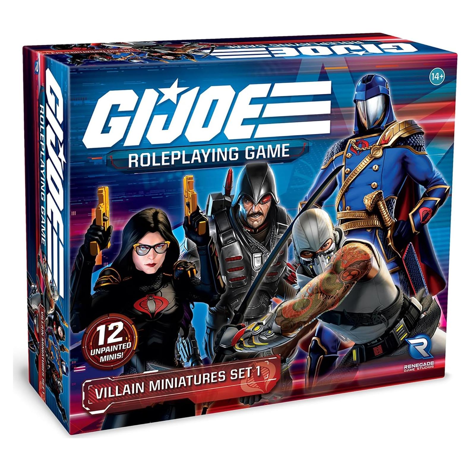 Set de Miniaturas de Villano G.I. Joe Renegade 12 Figuras 28mm