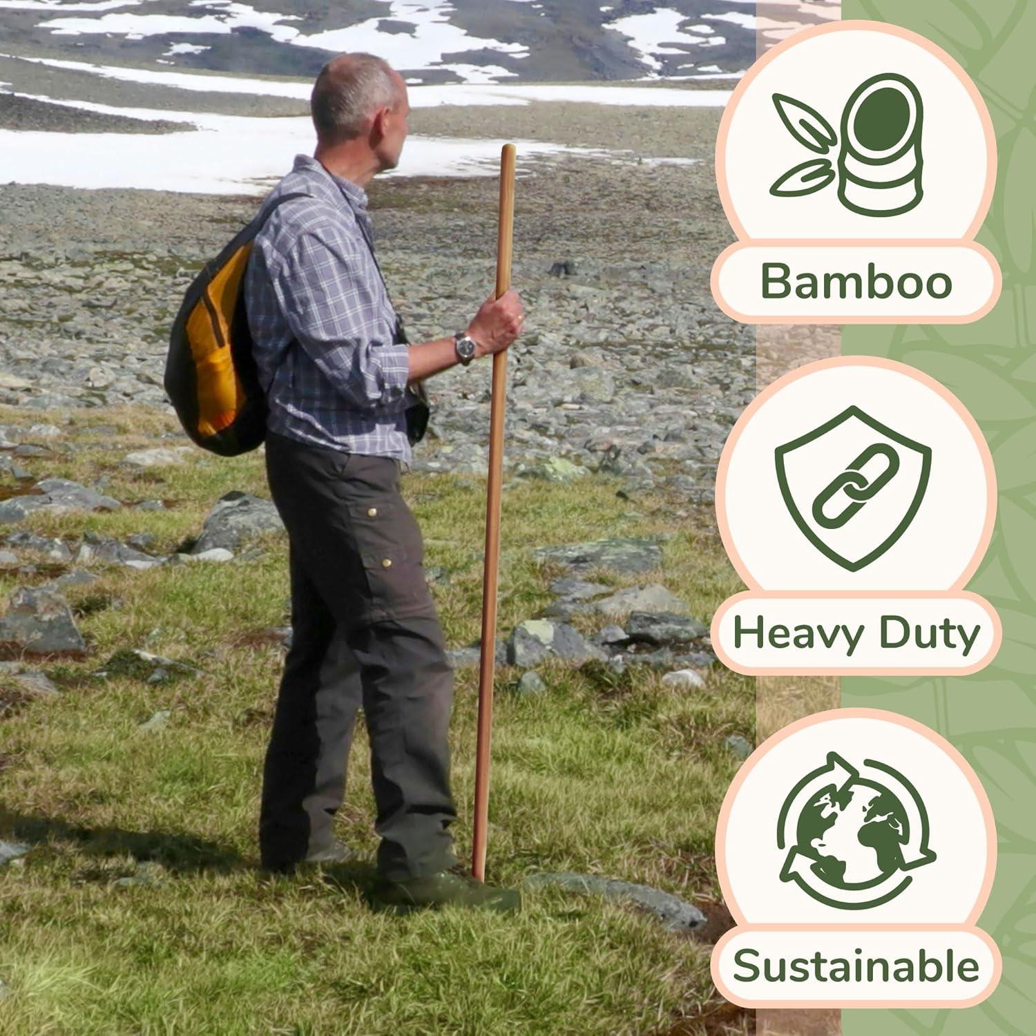 Varilla de Bambú para Fitness y Rehabilitación BambooMN 121.92 cm