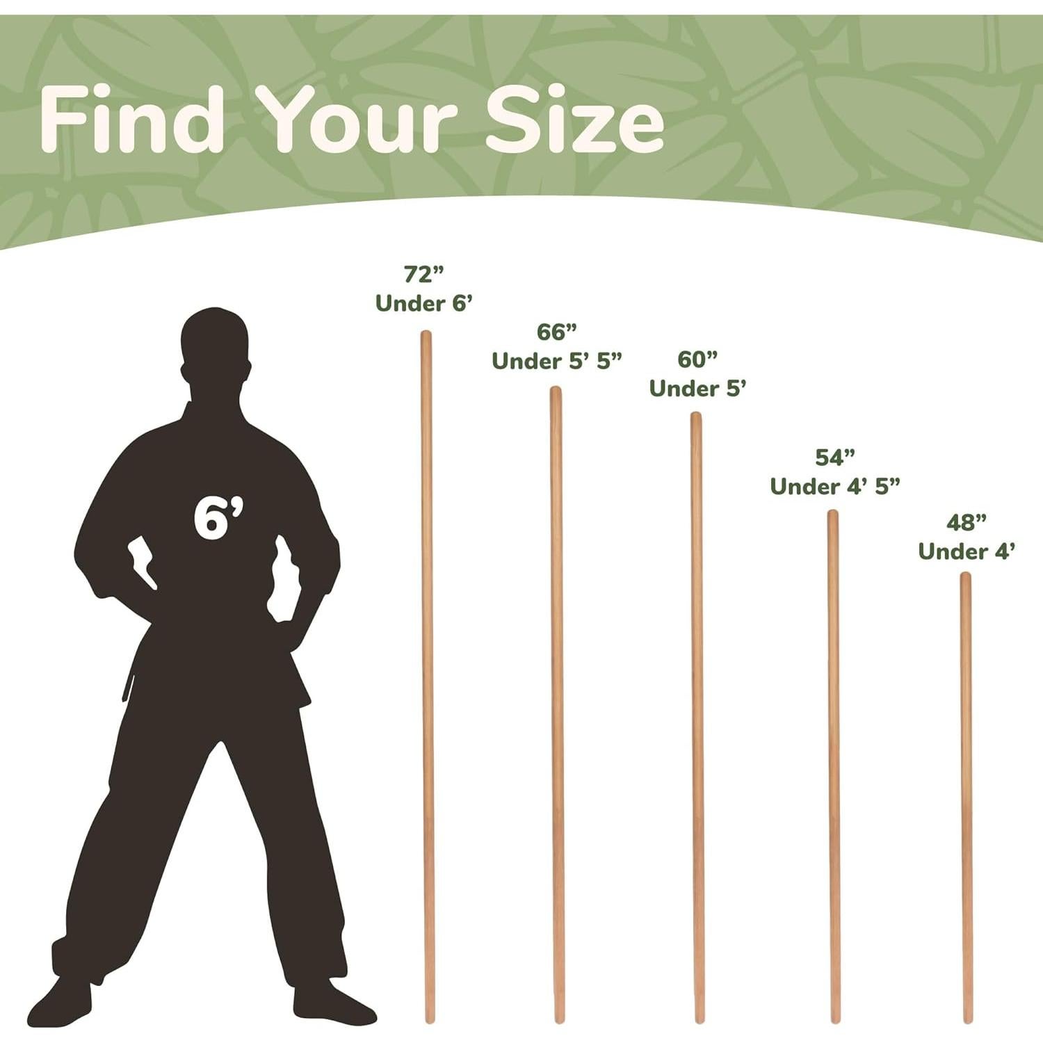 Varilla de Bambú para Fitness y Rehabilitación BambooMN 121.92 cm