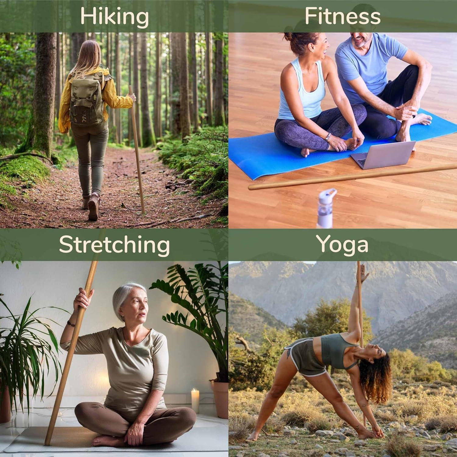 Varilla de Bambú para Fitness y Rehabilitación BambooMN 121.92 cm