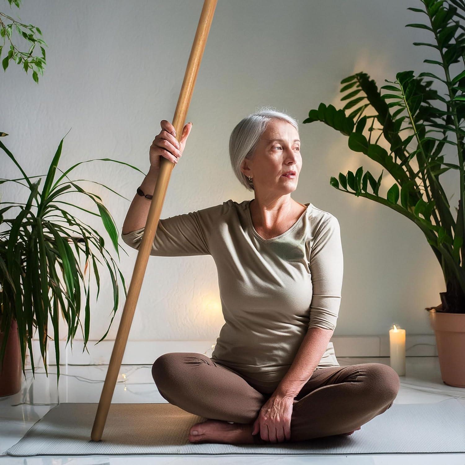 Varilla de Bambú para Fitness y Rehabilitación BambooMN 121.92 cm