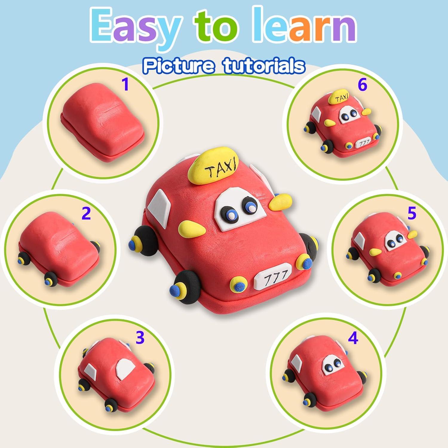 Kit de Arcilla Secada al Aire EDIFON - 36 Colores y Herramientas