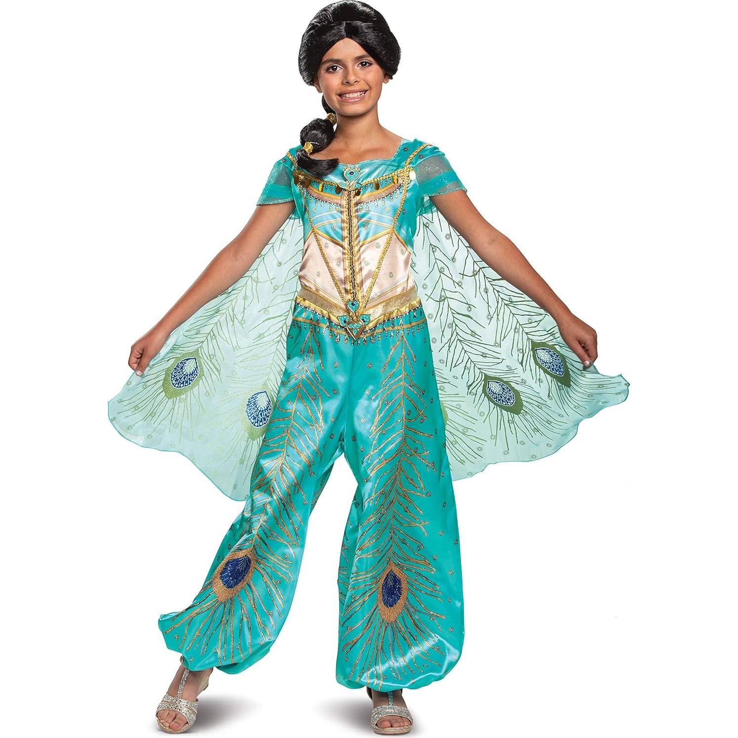 Disfraz Deluxe Princesa Jasmine Disney 3T-4T con Capa