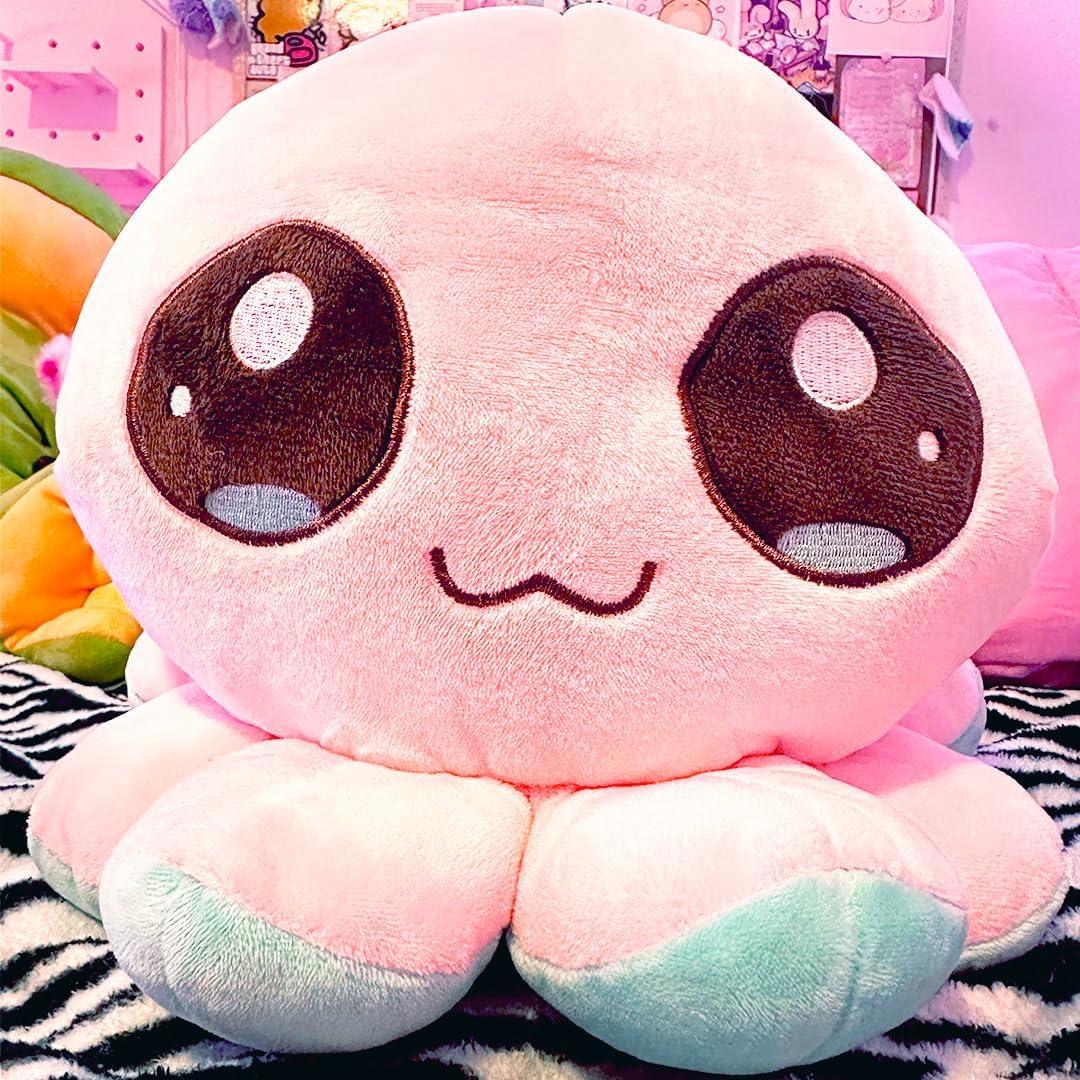 Peluche de Pulpo BelugaDesign | Paquete de 7 Rosa y Azul