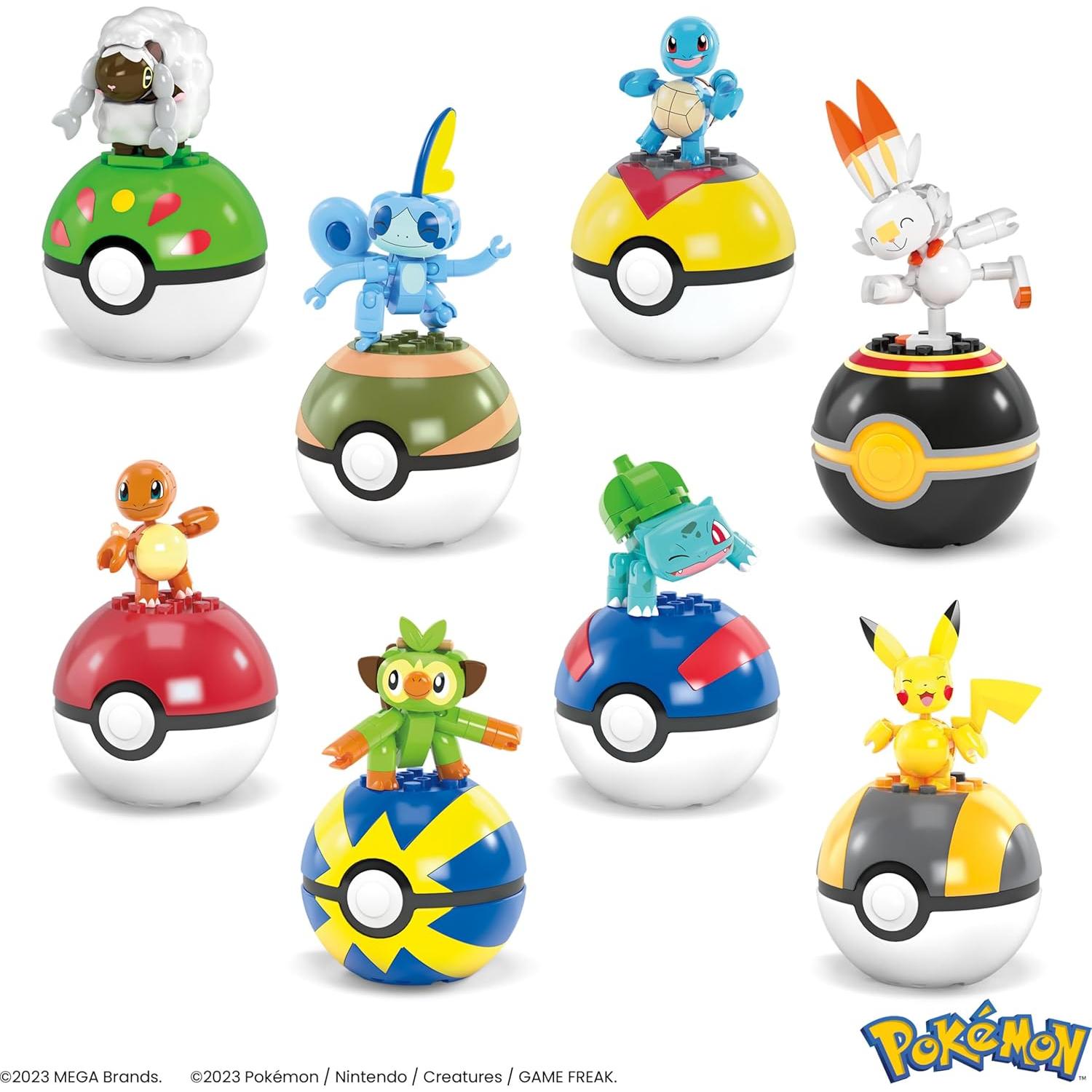 Paquete Entrenador Pokémon MATTEL 8 Figuras + Pokéballs