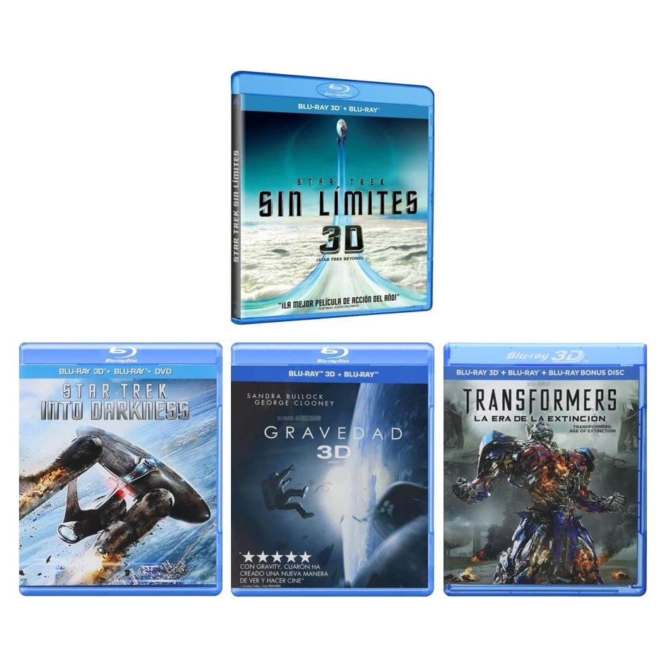 Colección Blu-ray 3D Ciencia Ficción 4 Películas Español