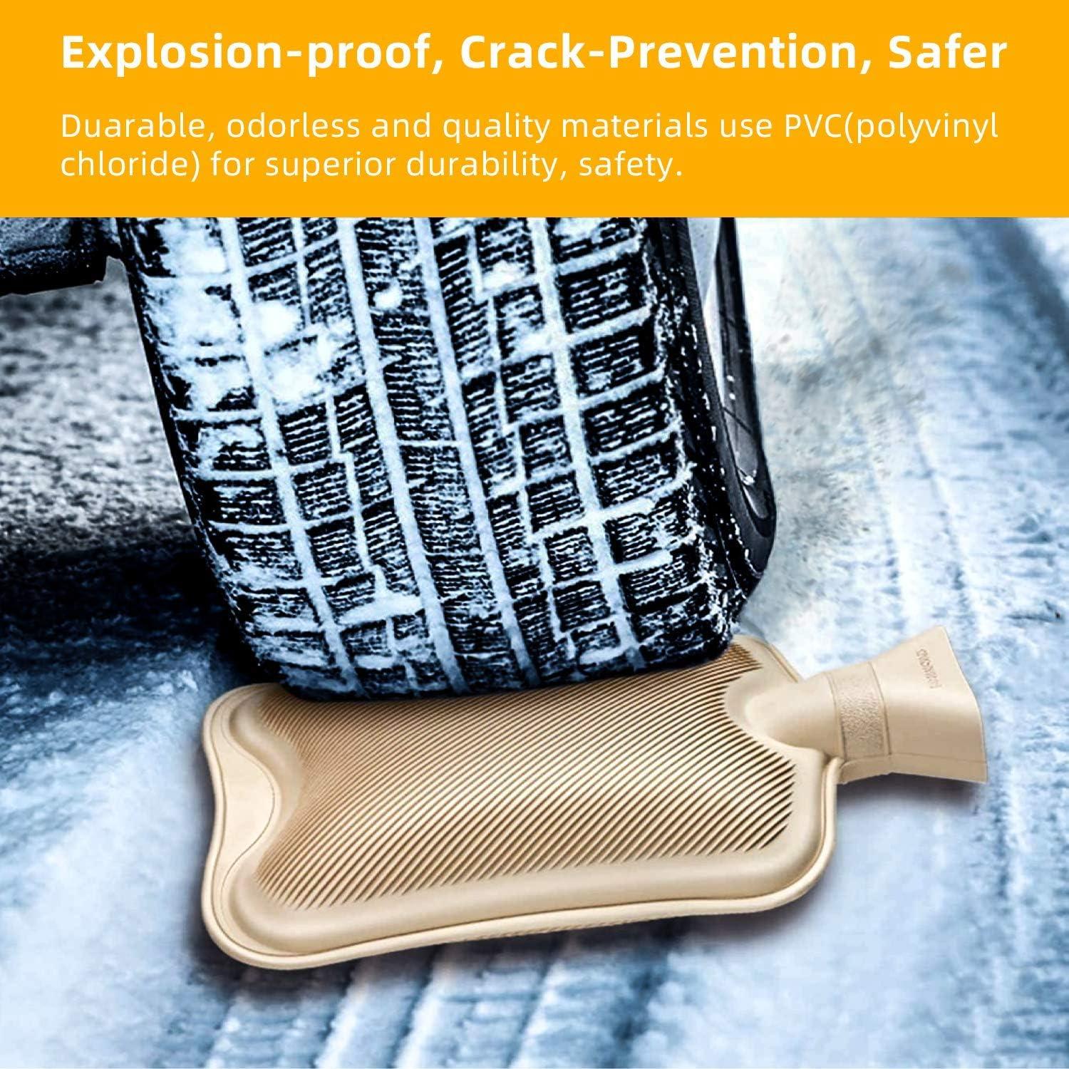 Botella de Agua Caliente Fythao 2L Goma Natural Azul Bebé