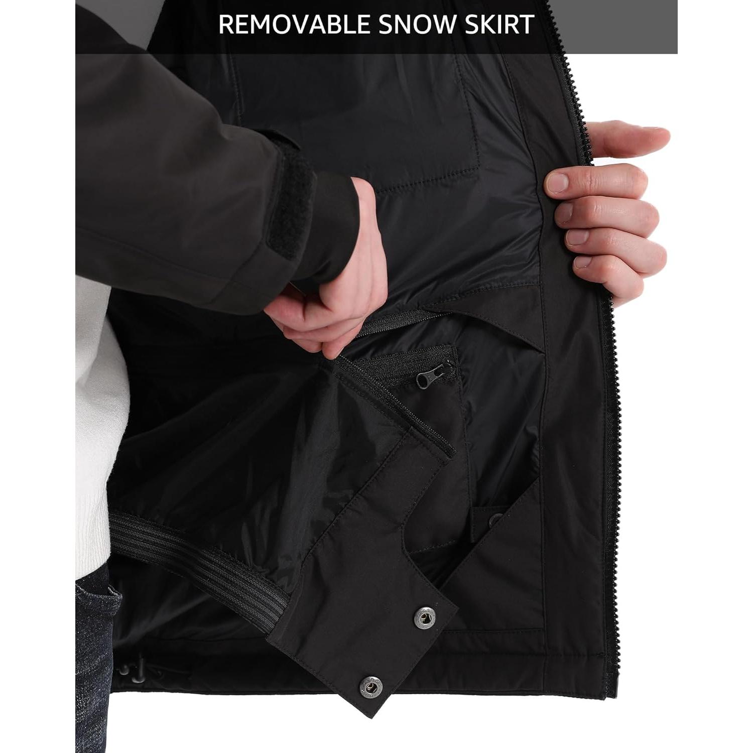 Chaqueta de esquí calentada Venustas para mujer 12V impermeable