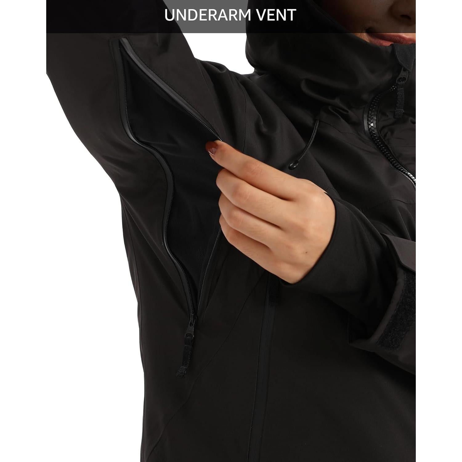 Chaqueta de esquí calentada Venustas para mujer 12V impermeable