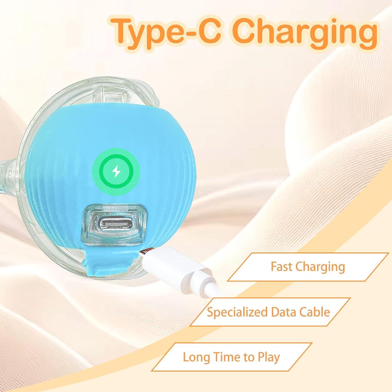 Bola Interactiva para Gatos Woleu 2025, 3 Modos, Azul