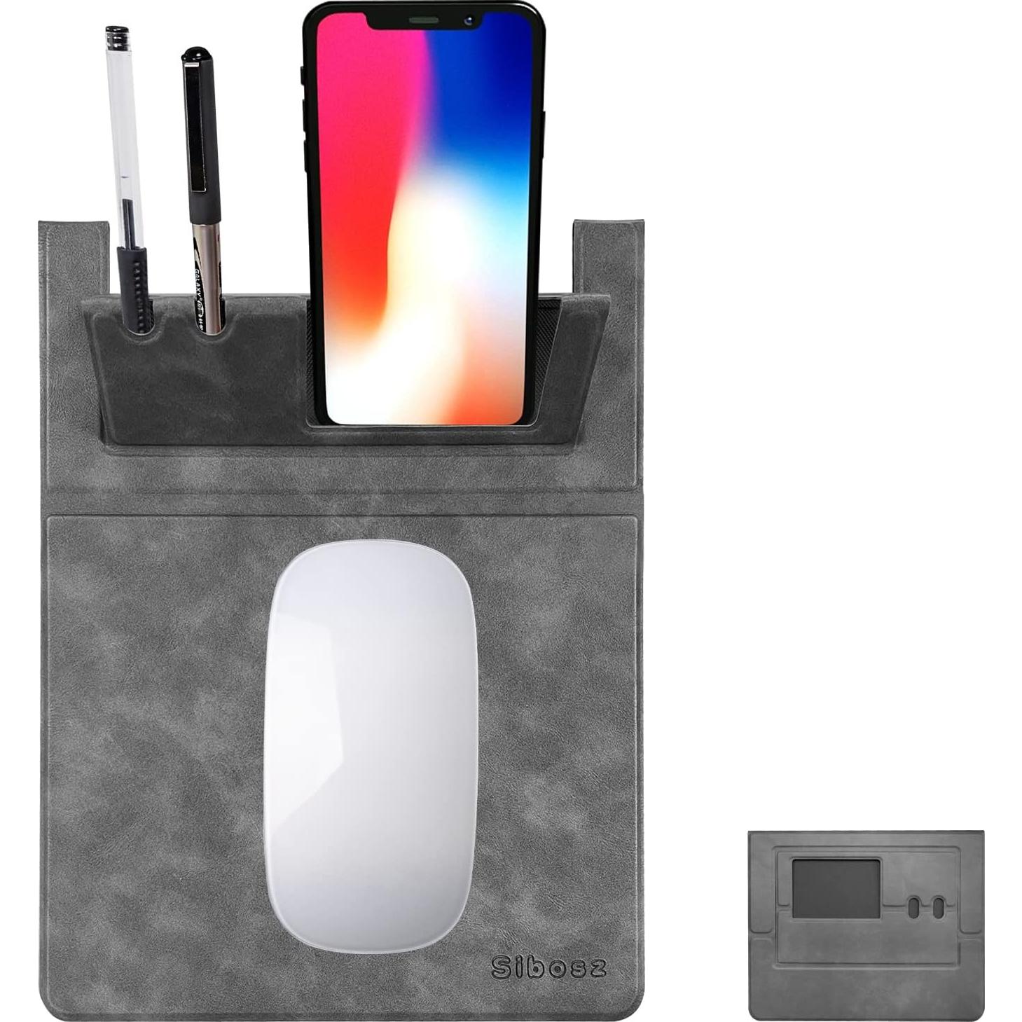 Alfombrilla de Ratón Multifuncional Sibosz Gris 24.6x19.6 cm