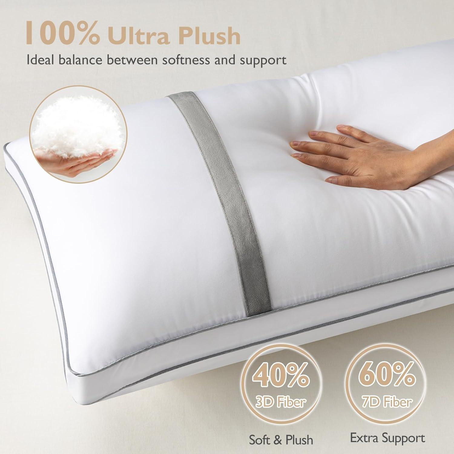 Cojines de cama BedStory 2 unidades estándar 66x51 cm