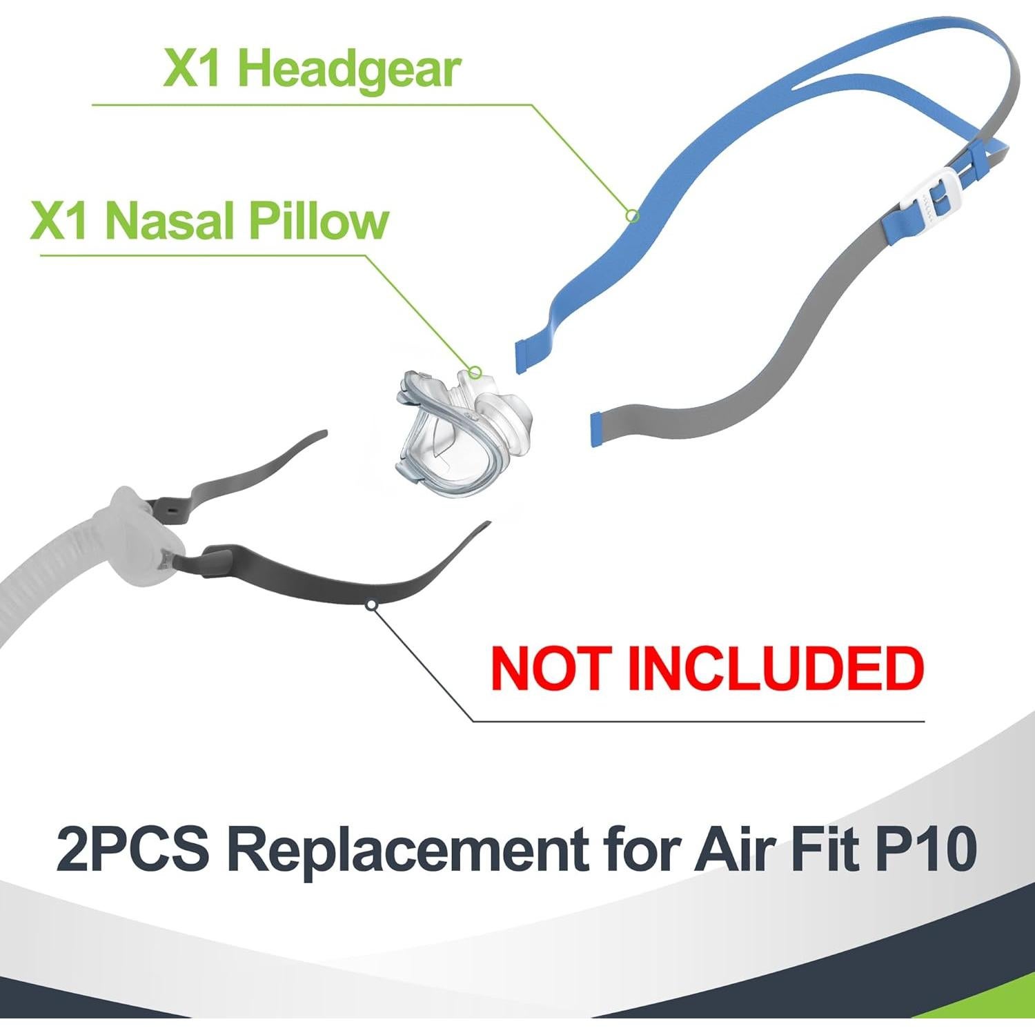 Almohada Nasal Pequeña MEDICOLOR P10 con Arnés Ajustable