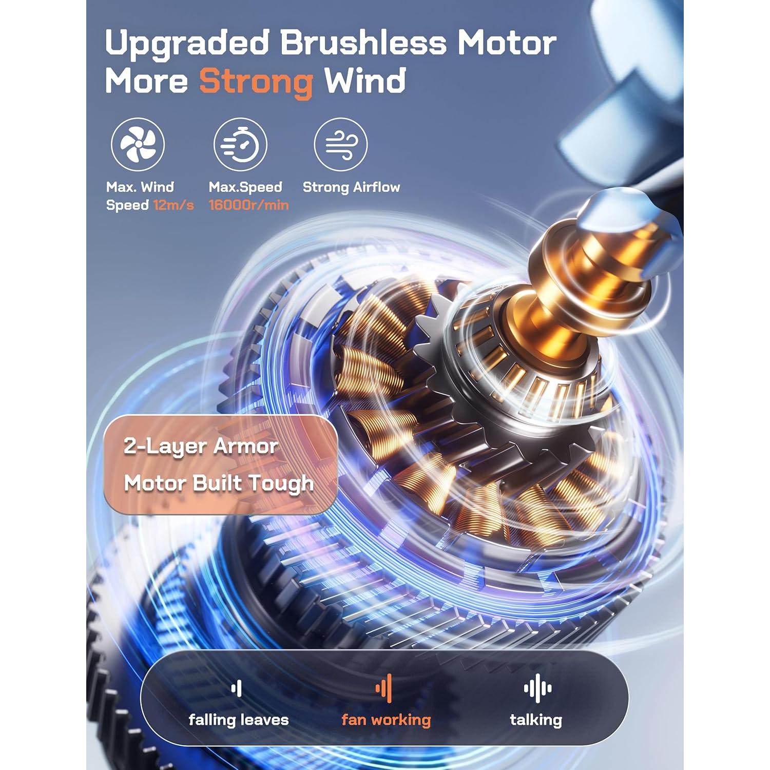 Ventilador de Cintura POKISEED YH-F113-B Recargable 10000mAh