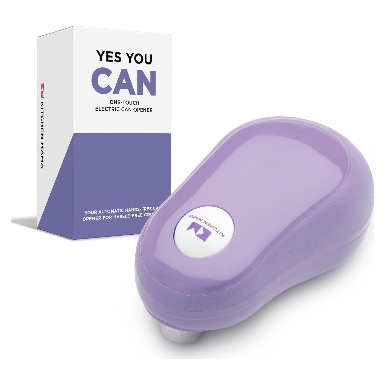Abrelatas Eléctrico Kitchen Mama One Touch - Automático, Púrpura