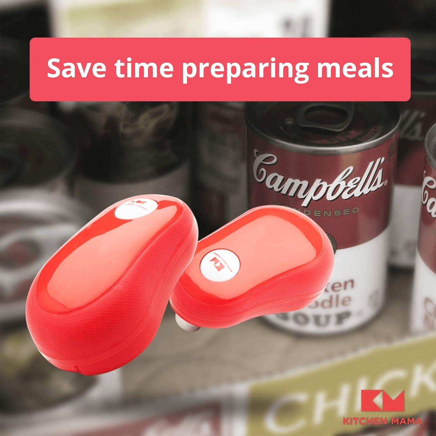 Abrelatas Eléctrico Kitchen Mama One Touch - Automático, Púrpura