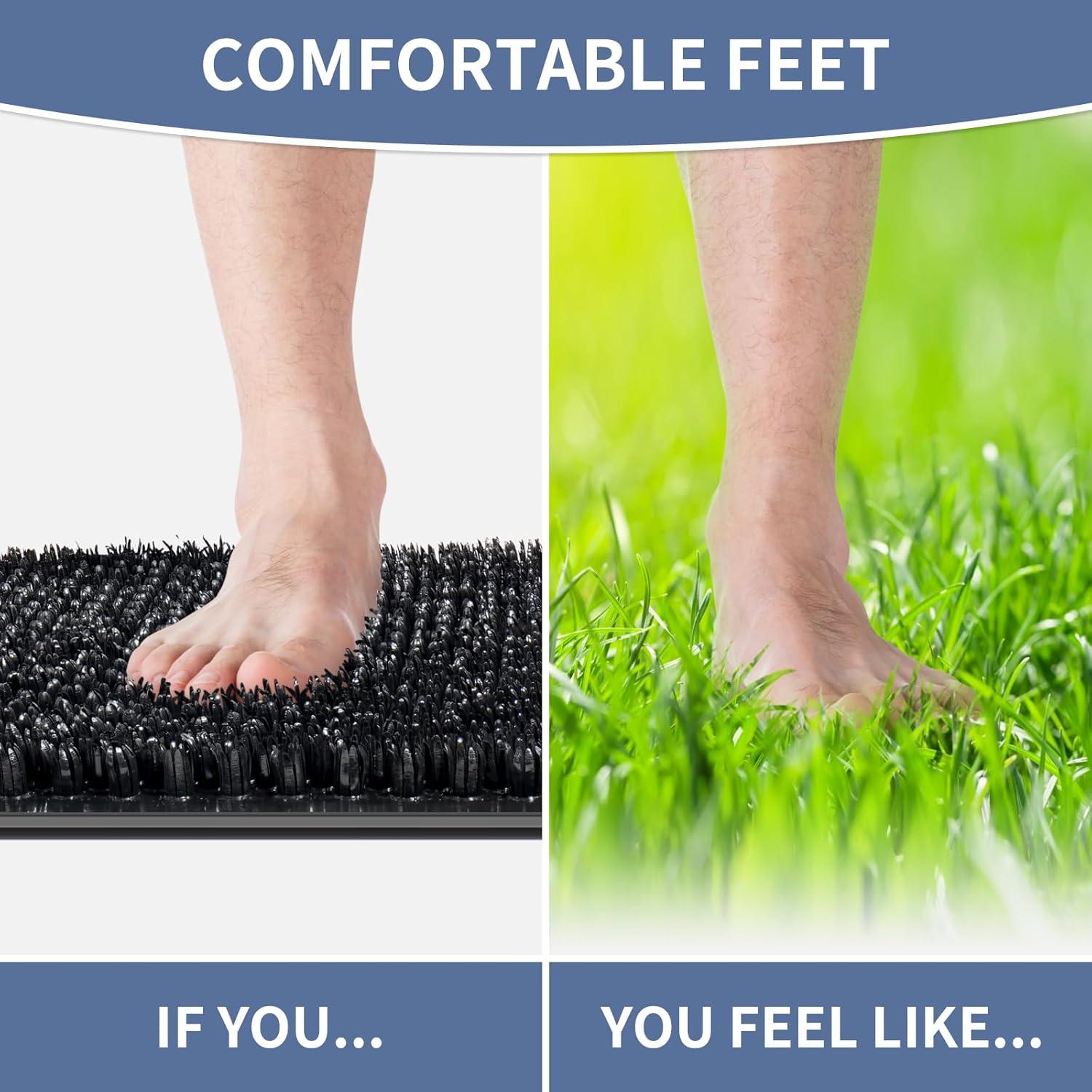 Alfombrilla de Ducha Exfoliante Yolife Antideslizante 65x34cm