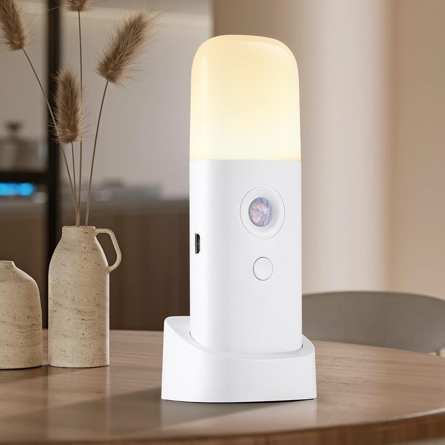 Luz Nocturna Recargable con Sensor de Movimiento - 2 Pzs