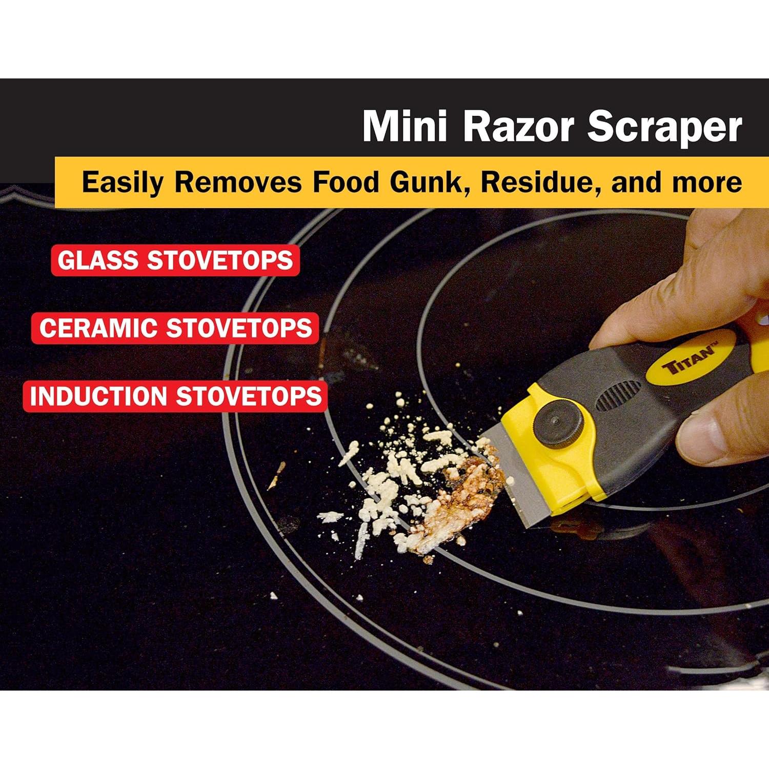 Titan Tools 17015 4-Inch Mini Razor Scraper with (21) #20 Steel Blades