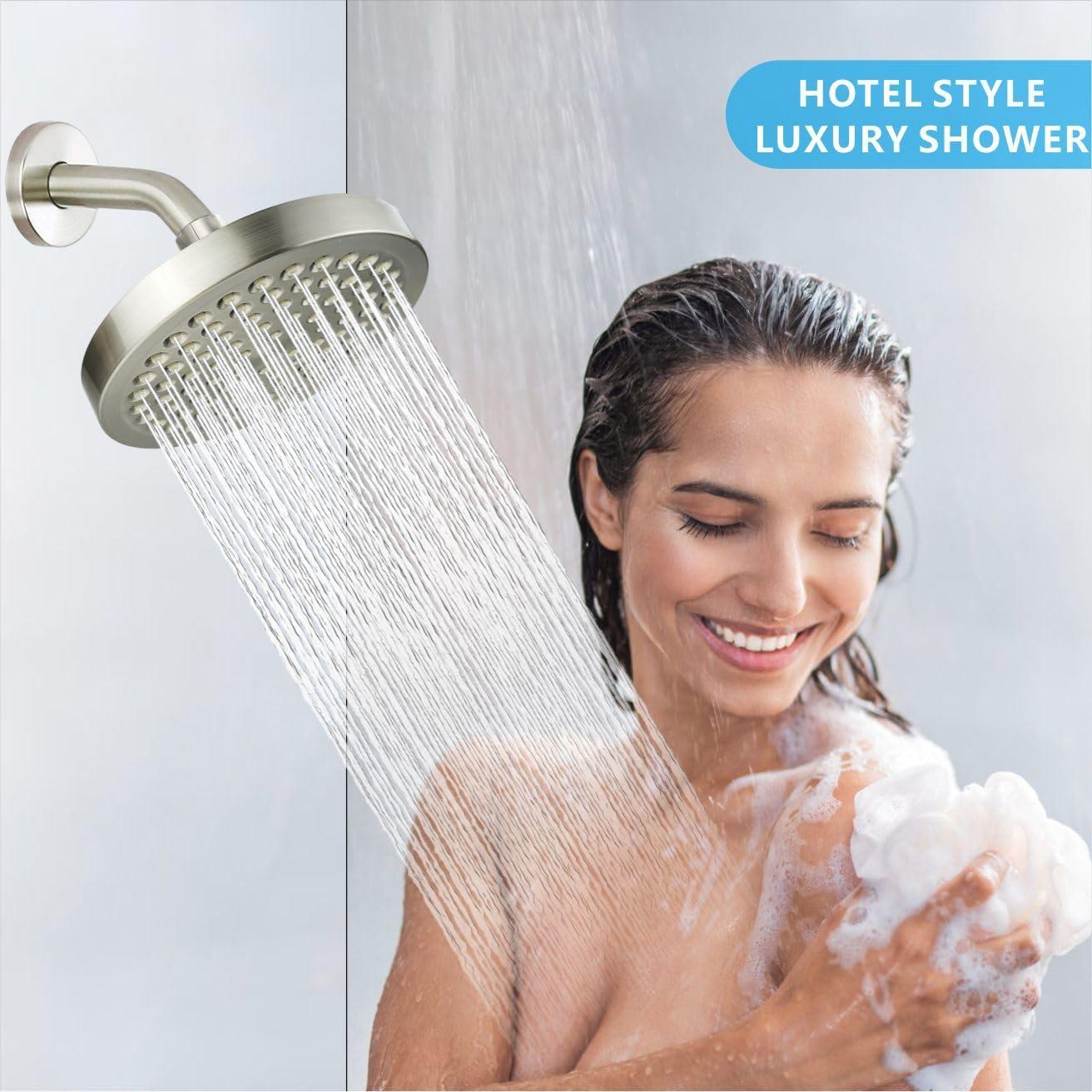 Cabezal de Ducha de Lluvia Nuodan 15.24 cm con Brazo de 15.24 cm