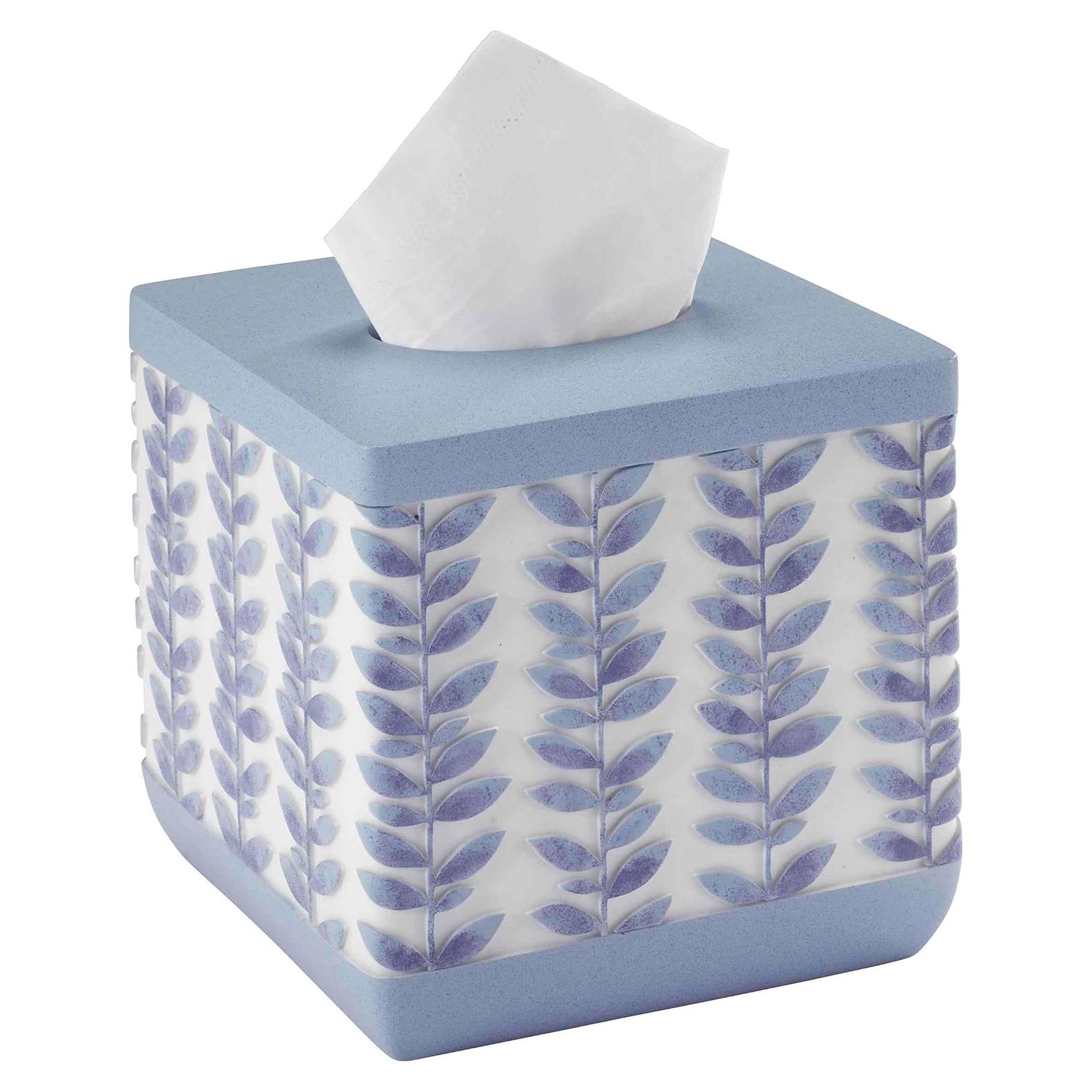 Funda para Caja de Tejidos Avanti Linens Azul 14.2x14.2 cm