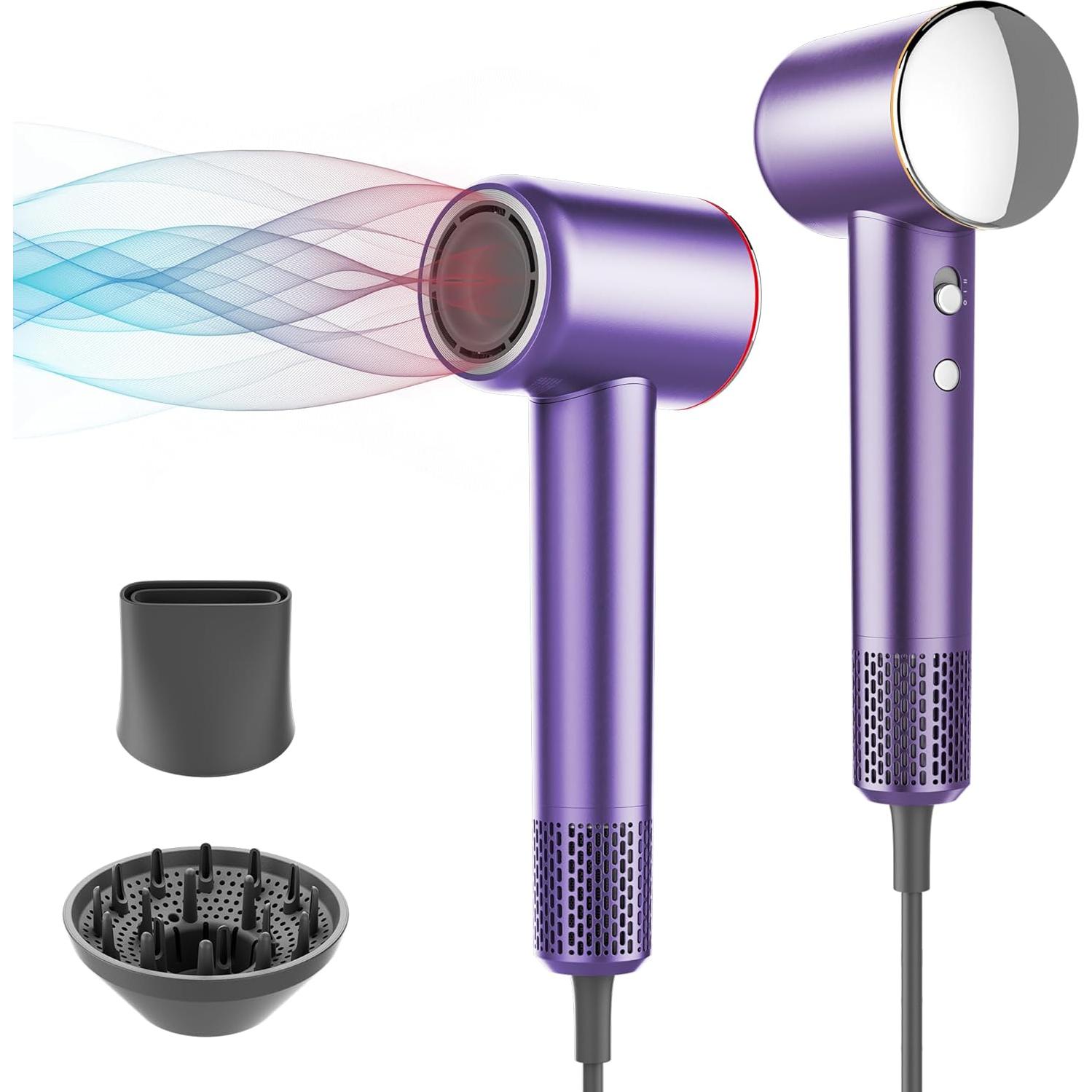 Secador de Pelo Profesional Careboda 1500W Iónico 200M Iones