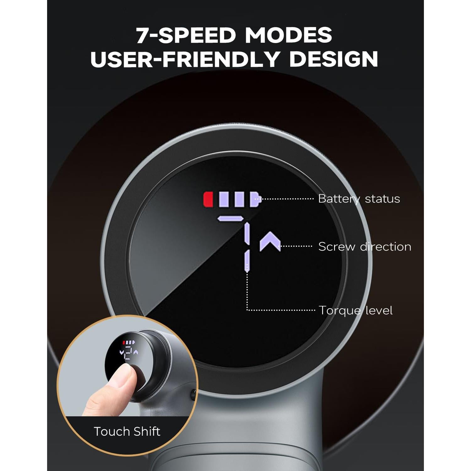 Destornillador Eléctrico Creality 33 en 1 Inalámbrico LED