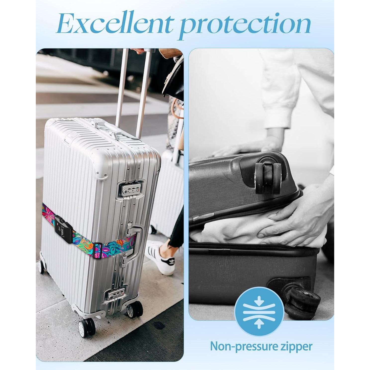 Correa de Equipaje Slohif con Cerradura TSA Ajustable 50-84 cm