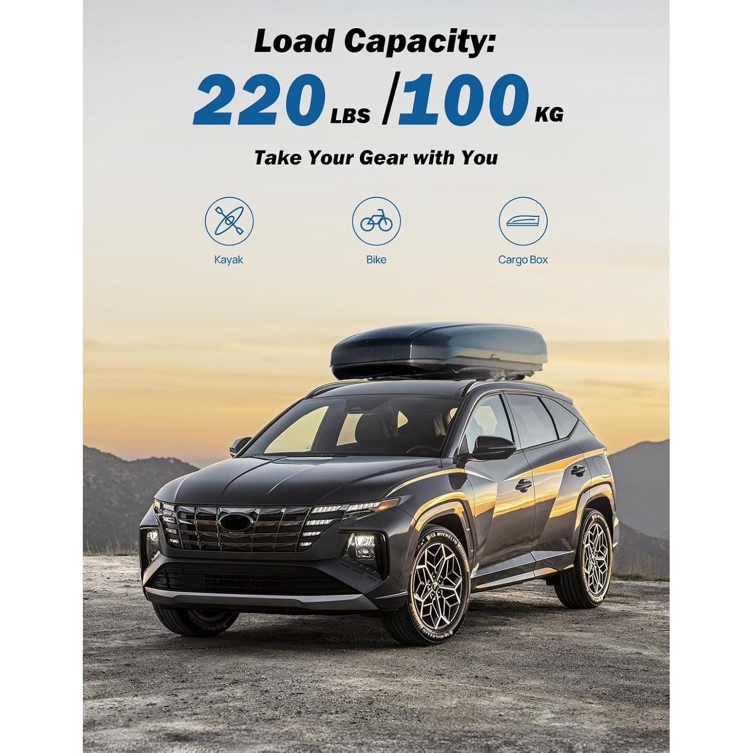 Barras Transversales JOYTUTUS para Hyundai Tucson 2022-2025 100 kg