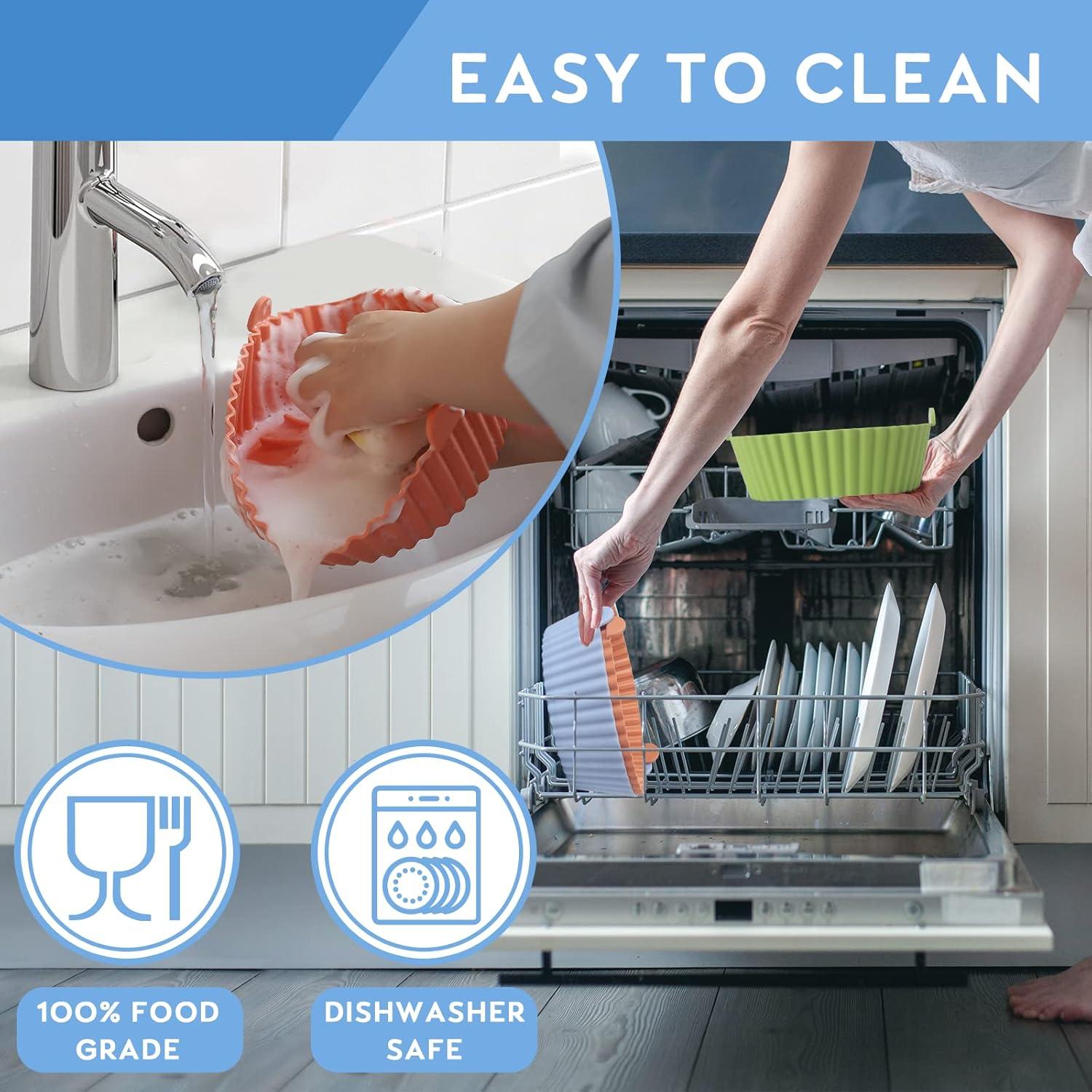 Forros de Silicona Reutilizables Loveuing para Freidora de Aire 20 cm