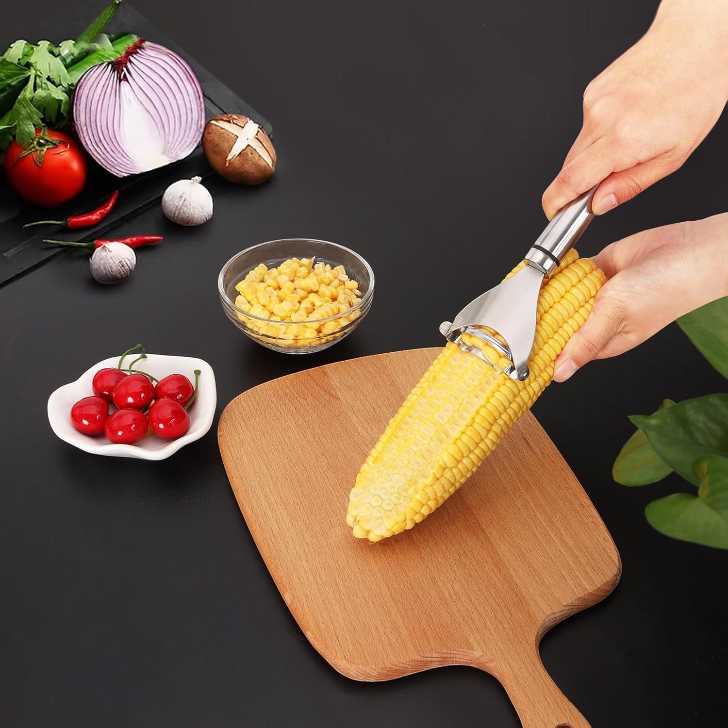 Pelador de Maíz AUGHOA de Acero Inoxidable 304 - Gadget de Cocina