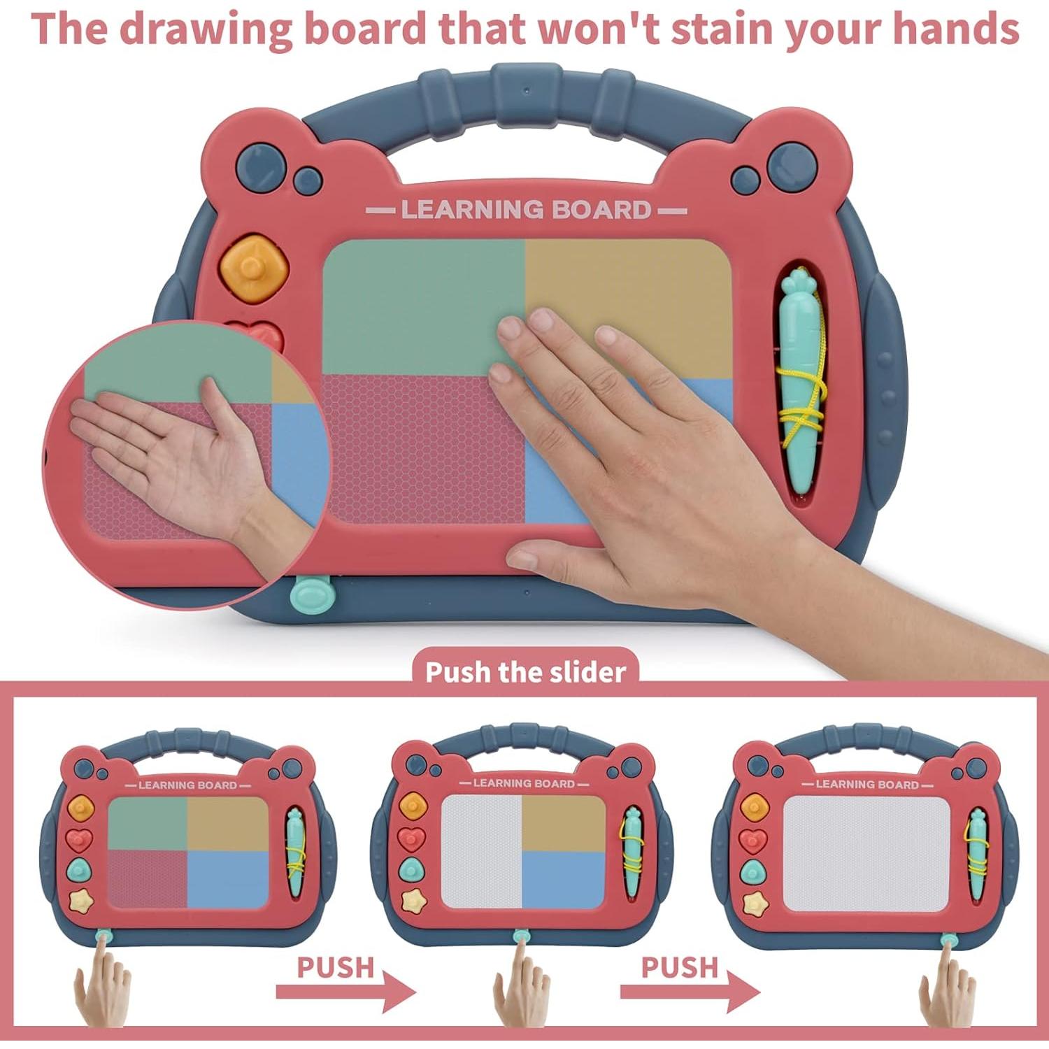 Pizarra Magnética HCFJEH 34x25 cm para Niños Azul