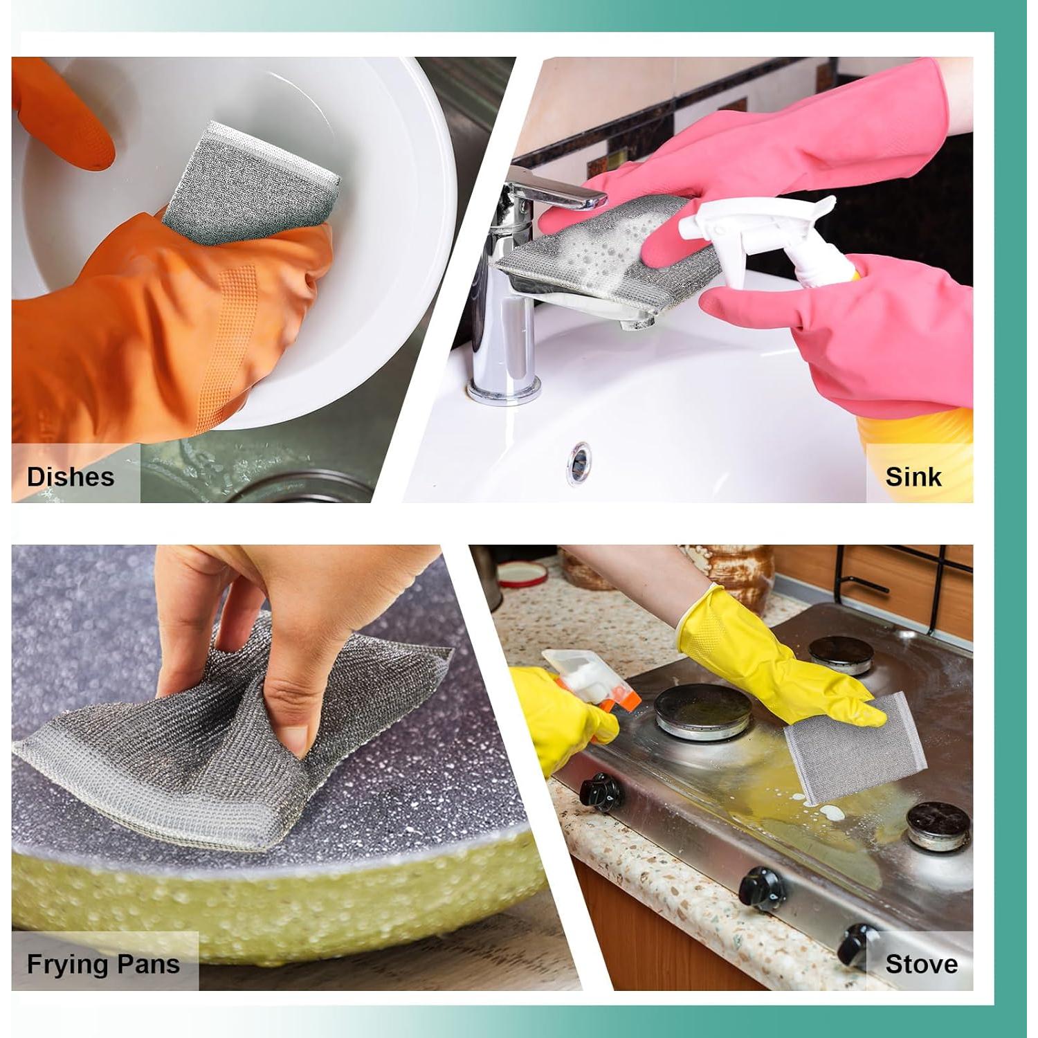 Esponjas de Acero Inoxidable Thyle - Paquete de 8 Unidades