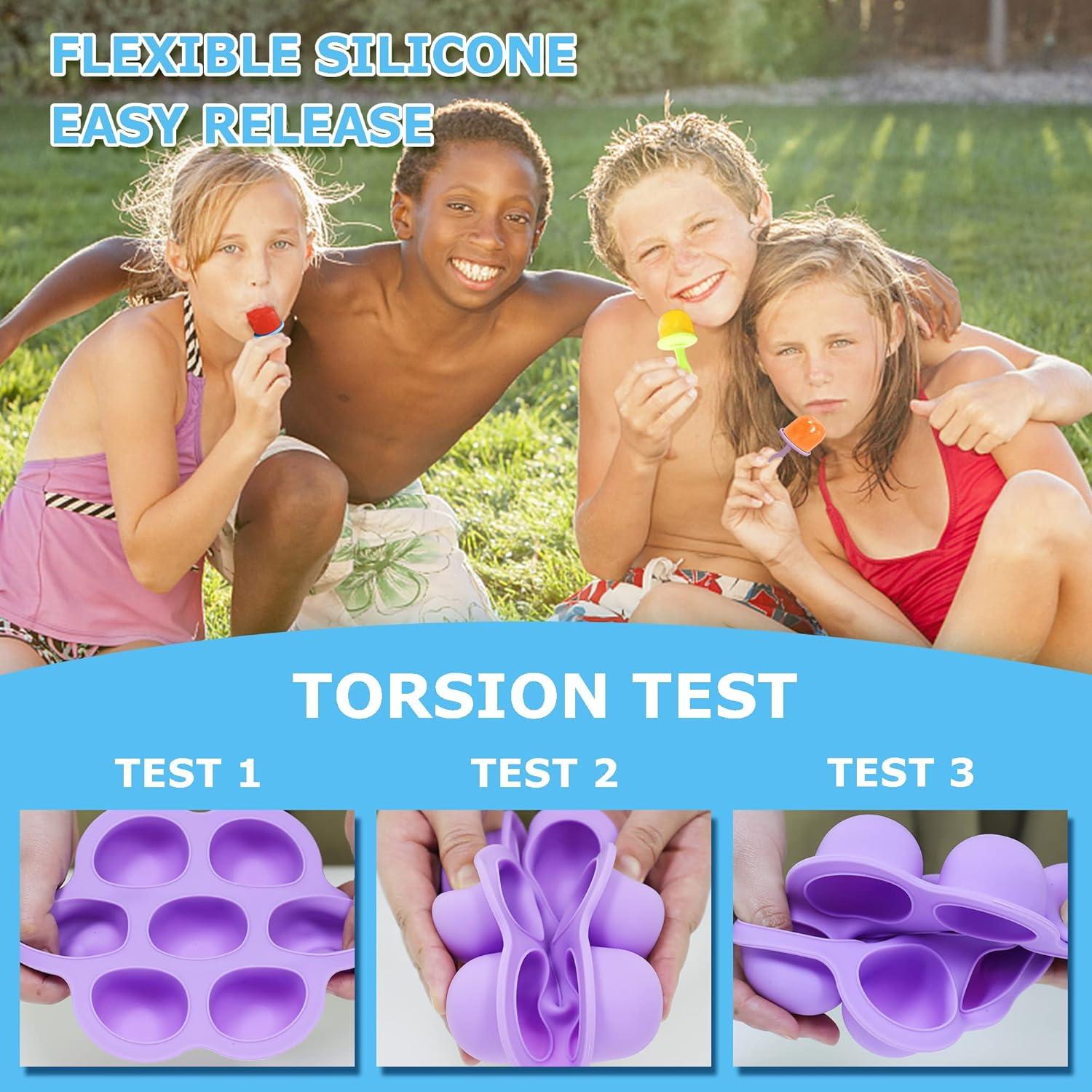 Moldes de Paletas de Silicona XoYoZo 14 Cavidades 2 Pcs