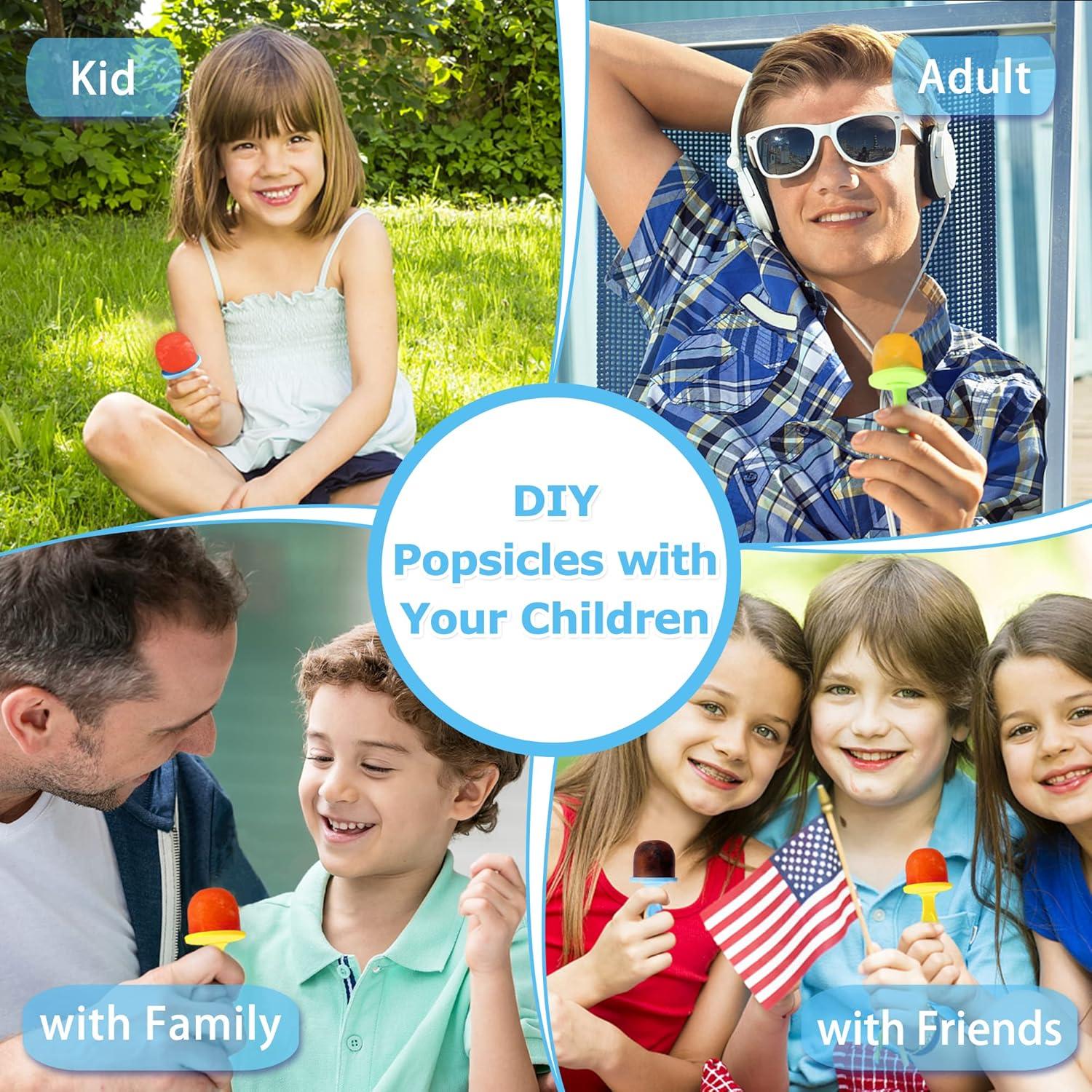 Moldes de Paletas de Silicona XoYoZo 14 Cavidades 2 Pcs