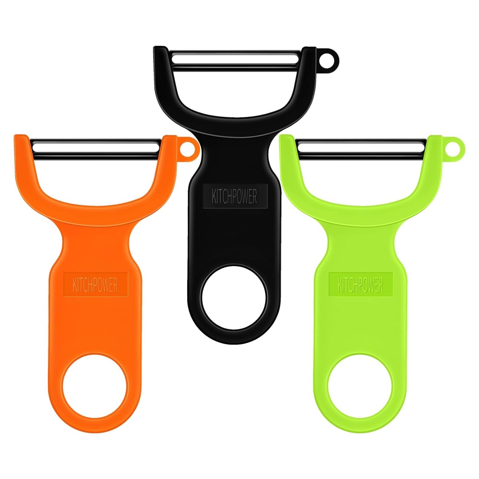 Pelador de Verduras KITCHPOWER GOB 3-Pack Acero al Carbono