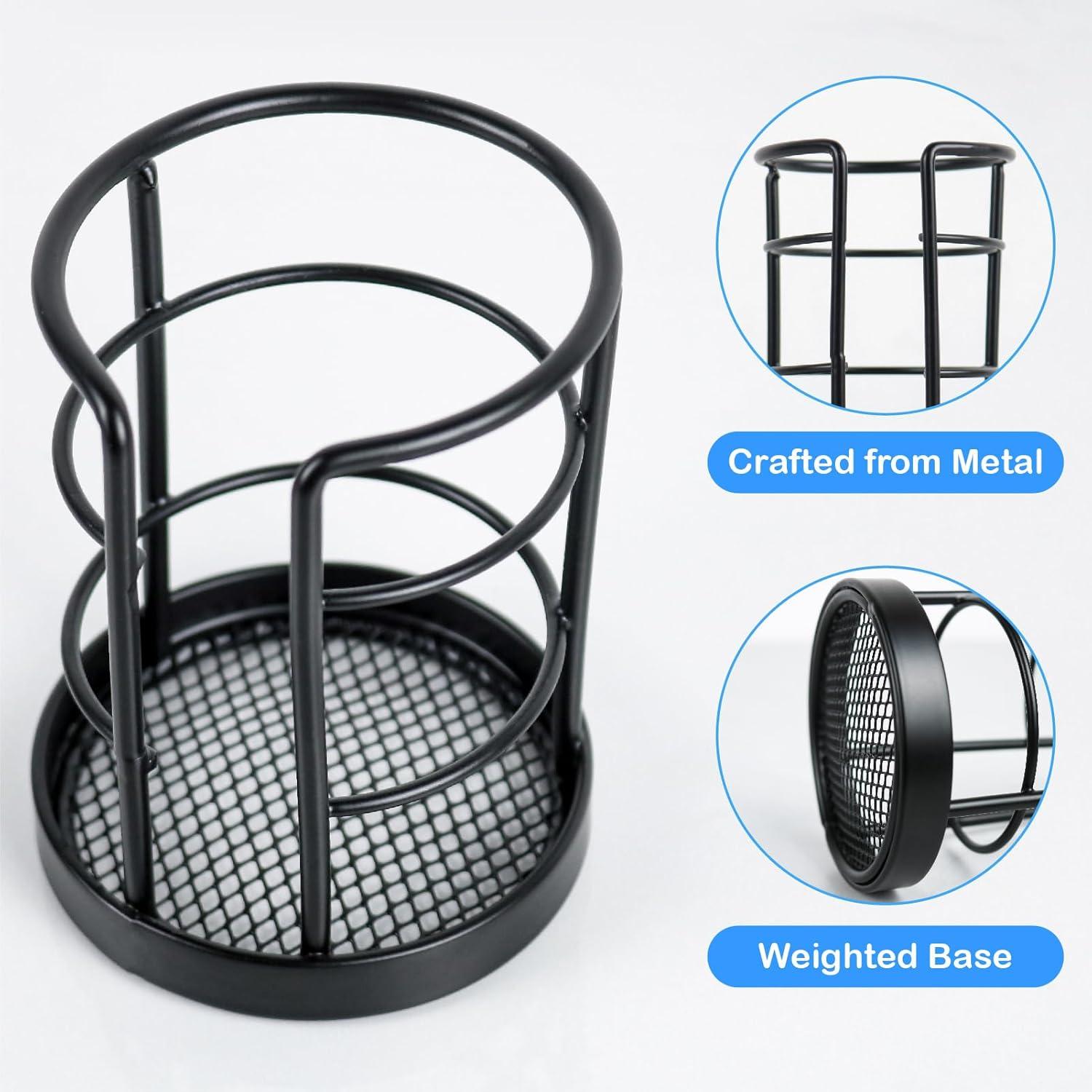 Dispensador de Tazas de Papel HillSpring Negro 2 Paquete