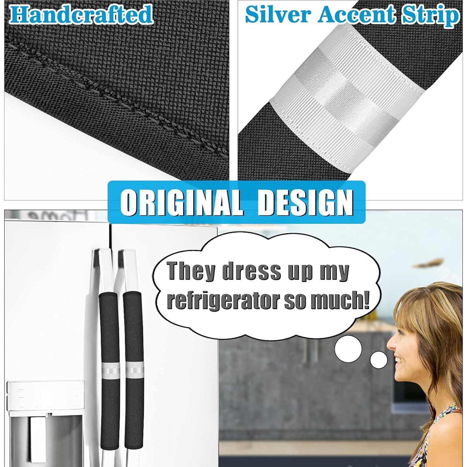 Cubiertas de Manijas de Refrigerador ELCOOR, Juego de 6 Piezas